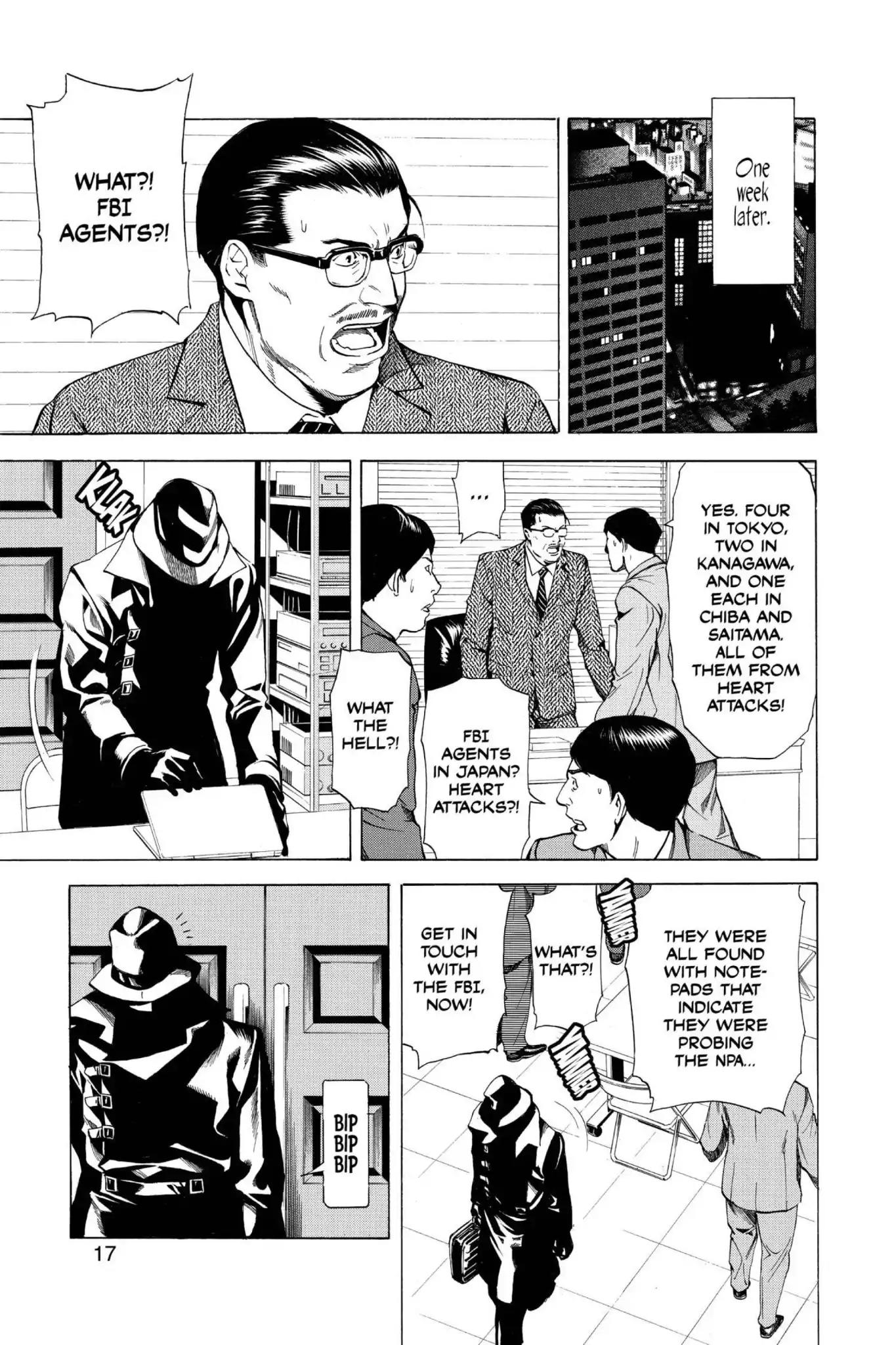Death Note manga, chapter 8, page 18 of 27