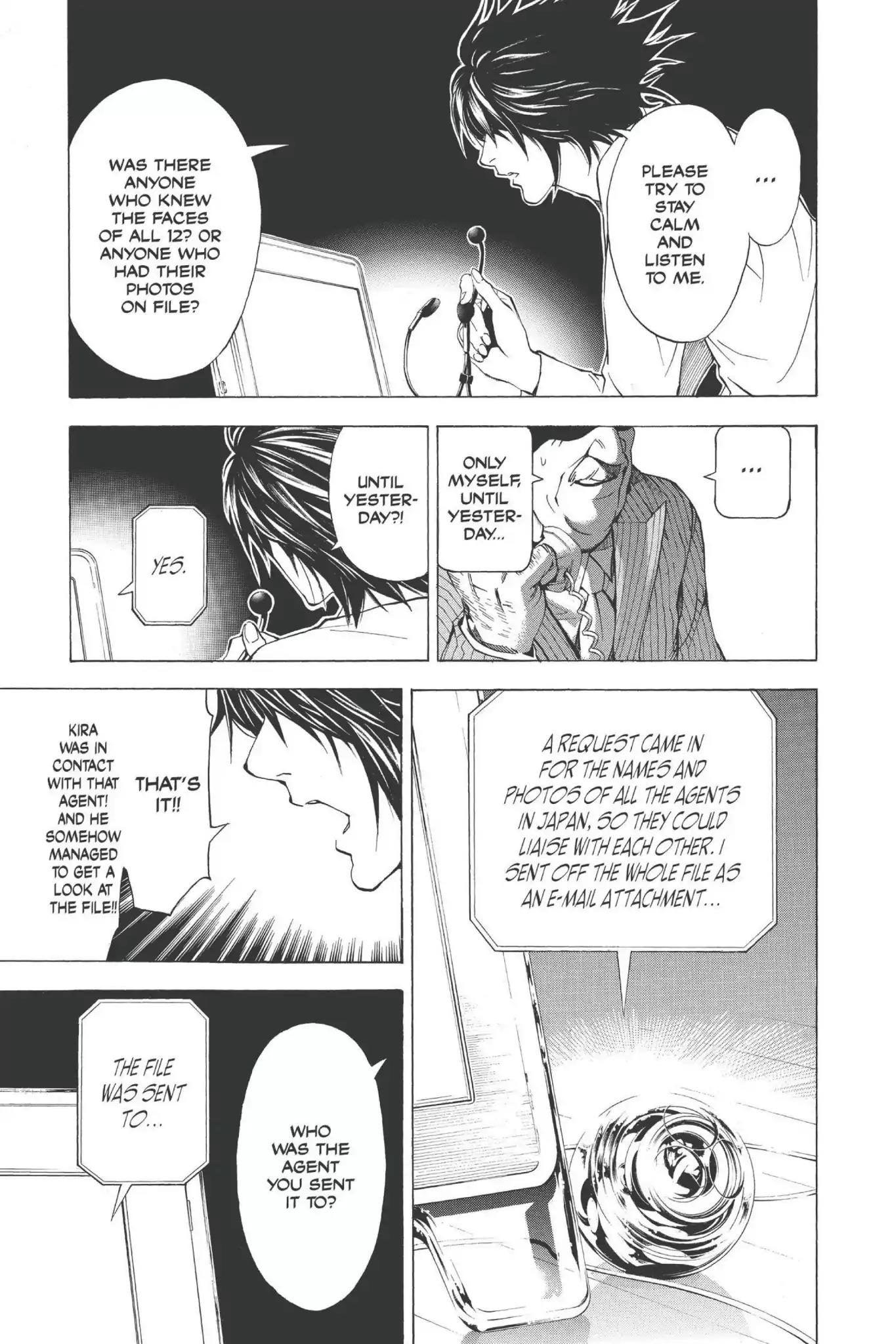 Death Note manga, chapter 8, page 20 of 27
