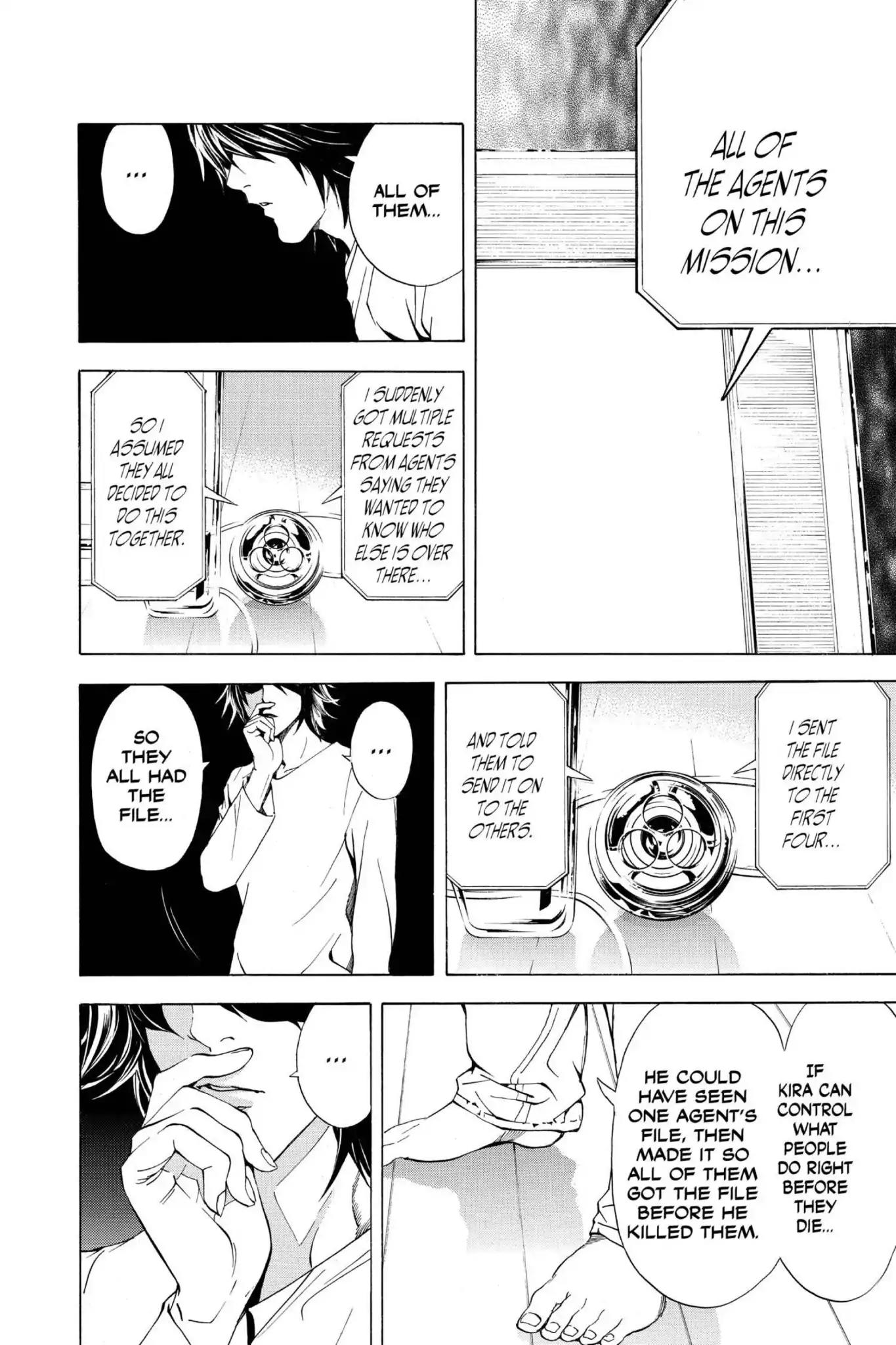 Death Note manga, chapter 8, page 21 of 27