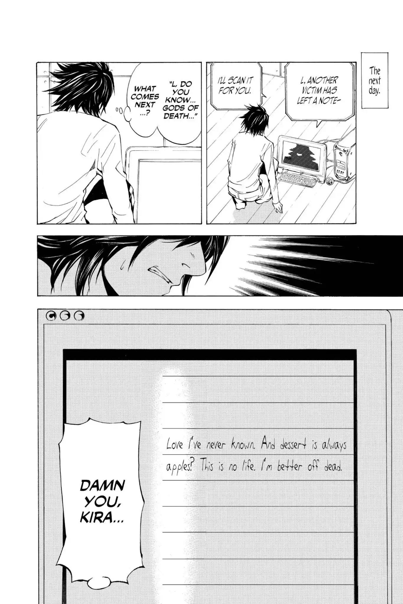 Death Note manga, chapter 8, page 25 of 27