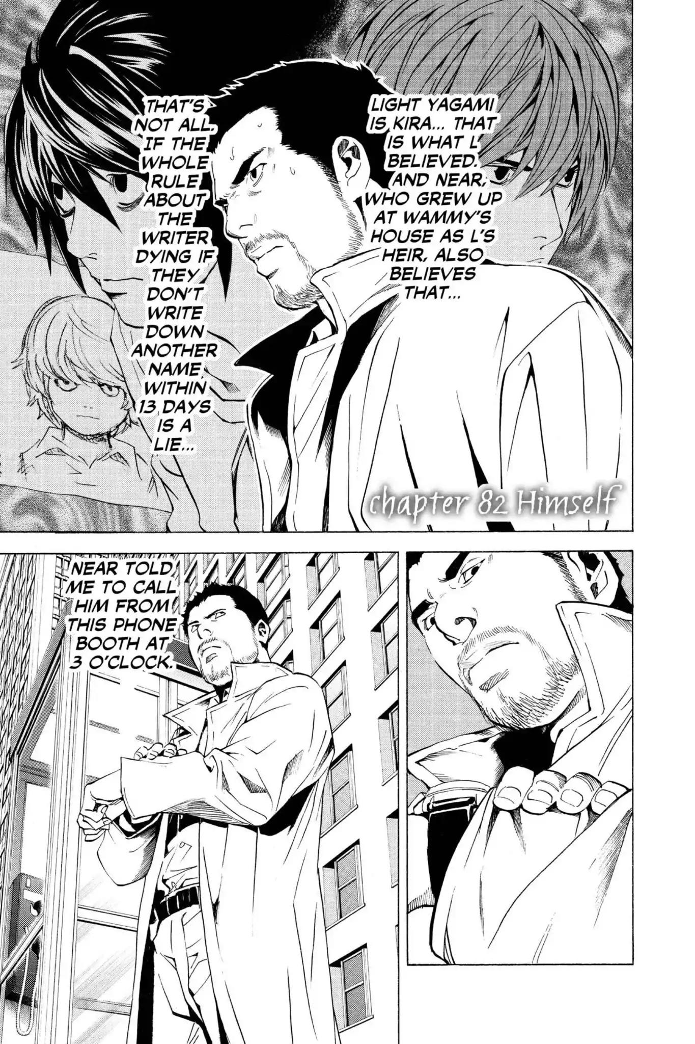Death Note manga, chapter 82, page 1 of 20