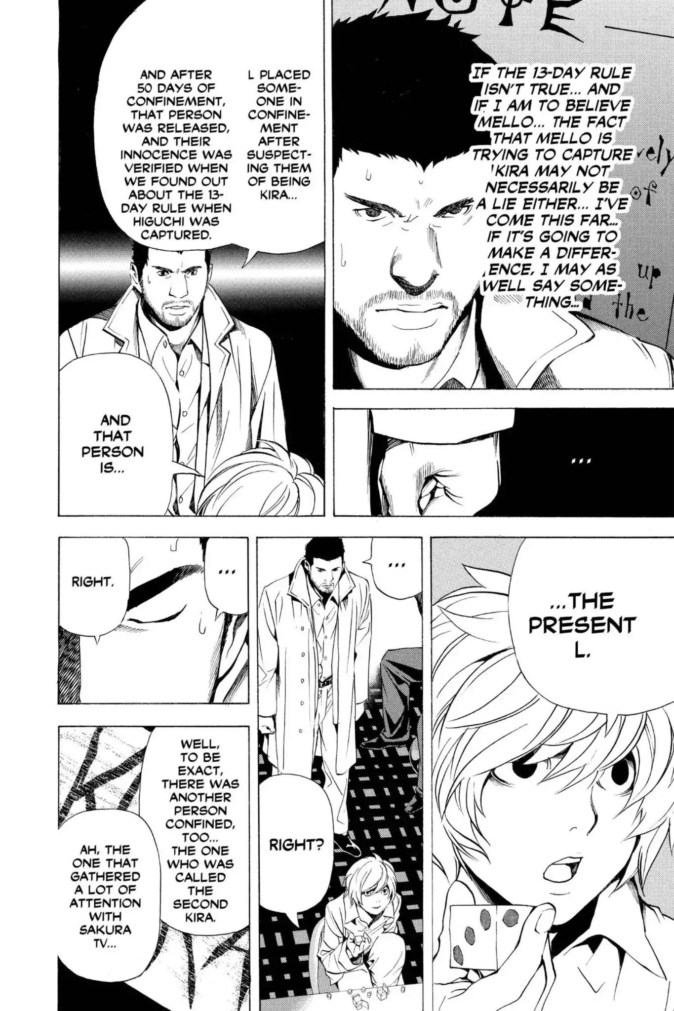 Death Note manga, chapter 82, page 10 of 20