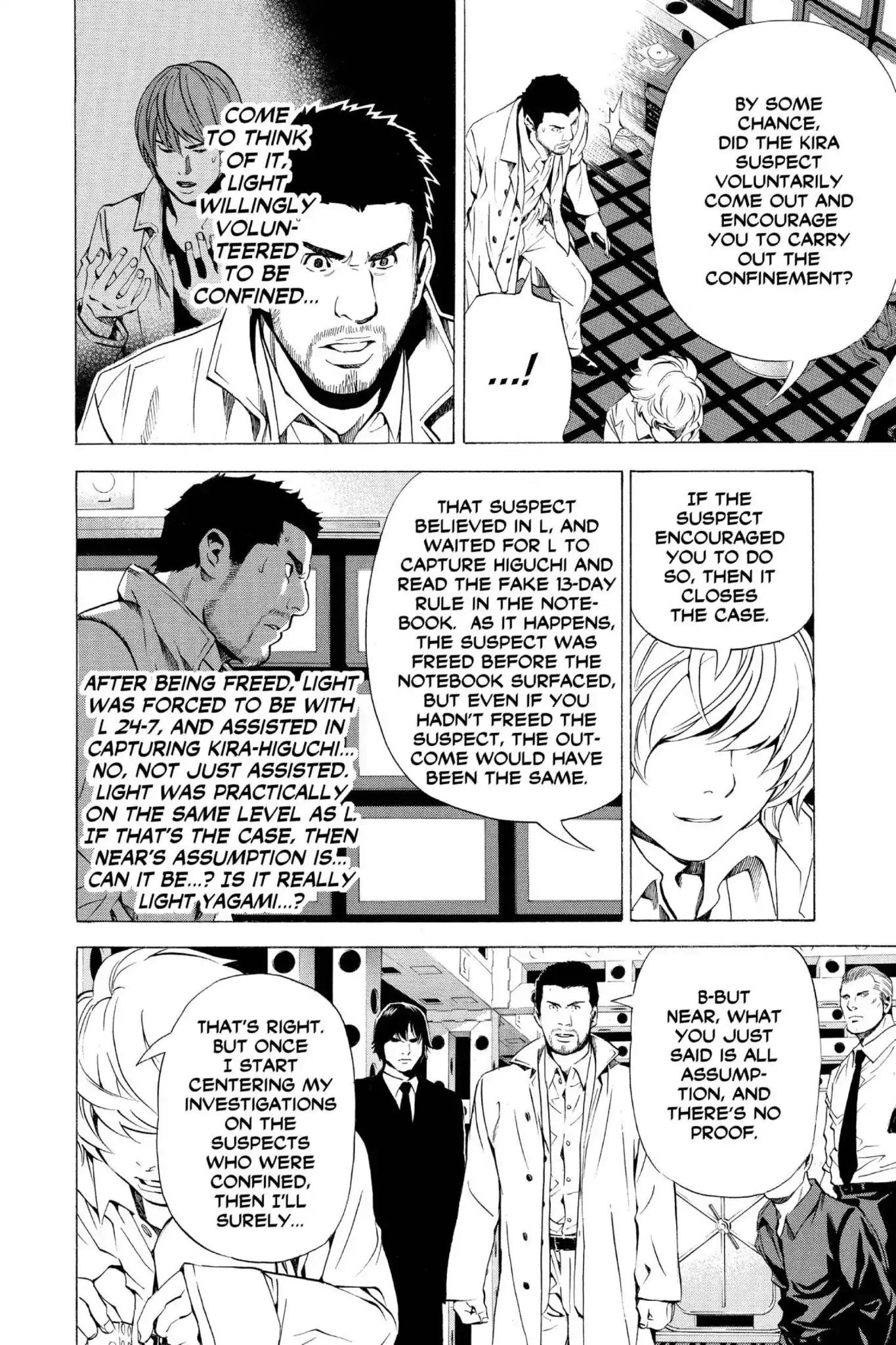 Death Note manga, chapter 82, page 14 of 20
