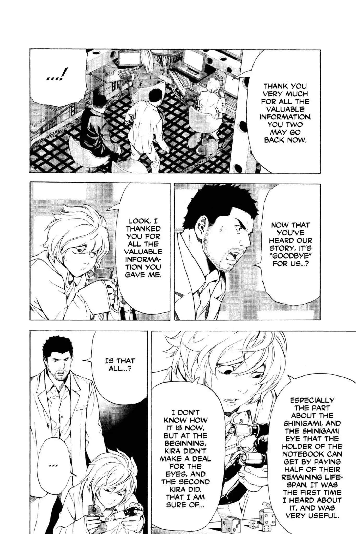 Death Note manga, chapter 82, page 16 of 20