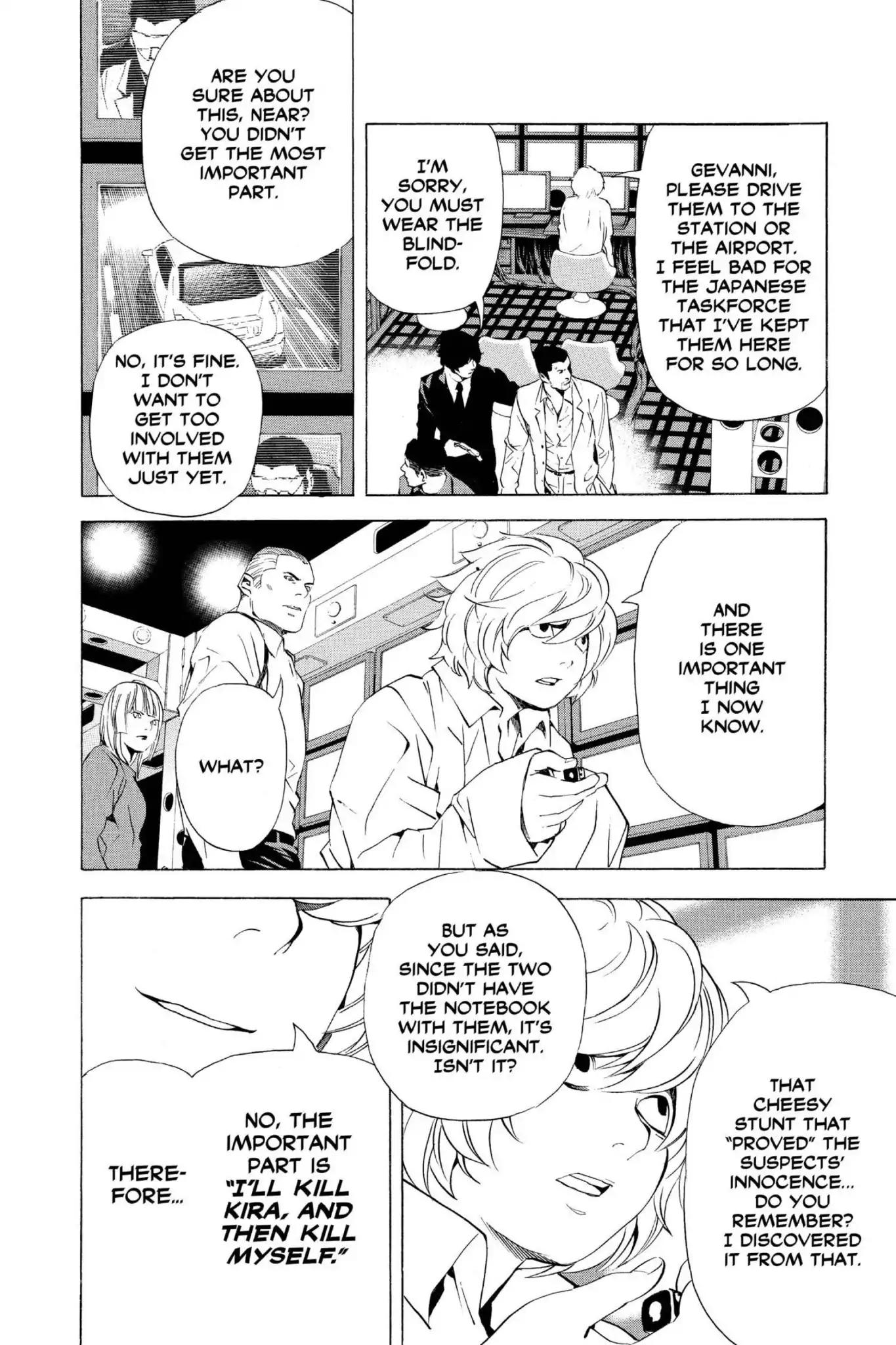 Death Note manga, chapter 82, page 18 of 20