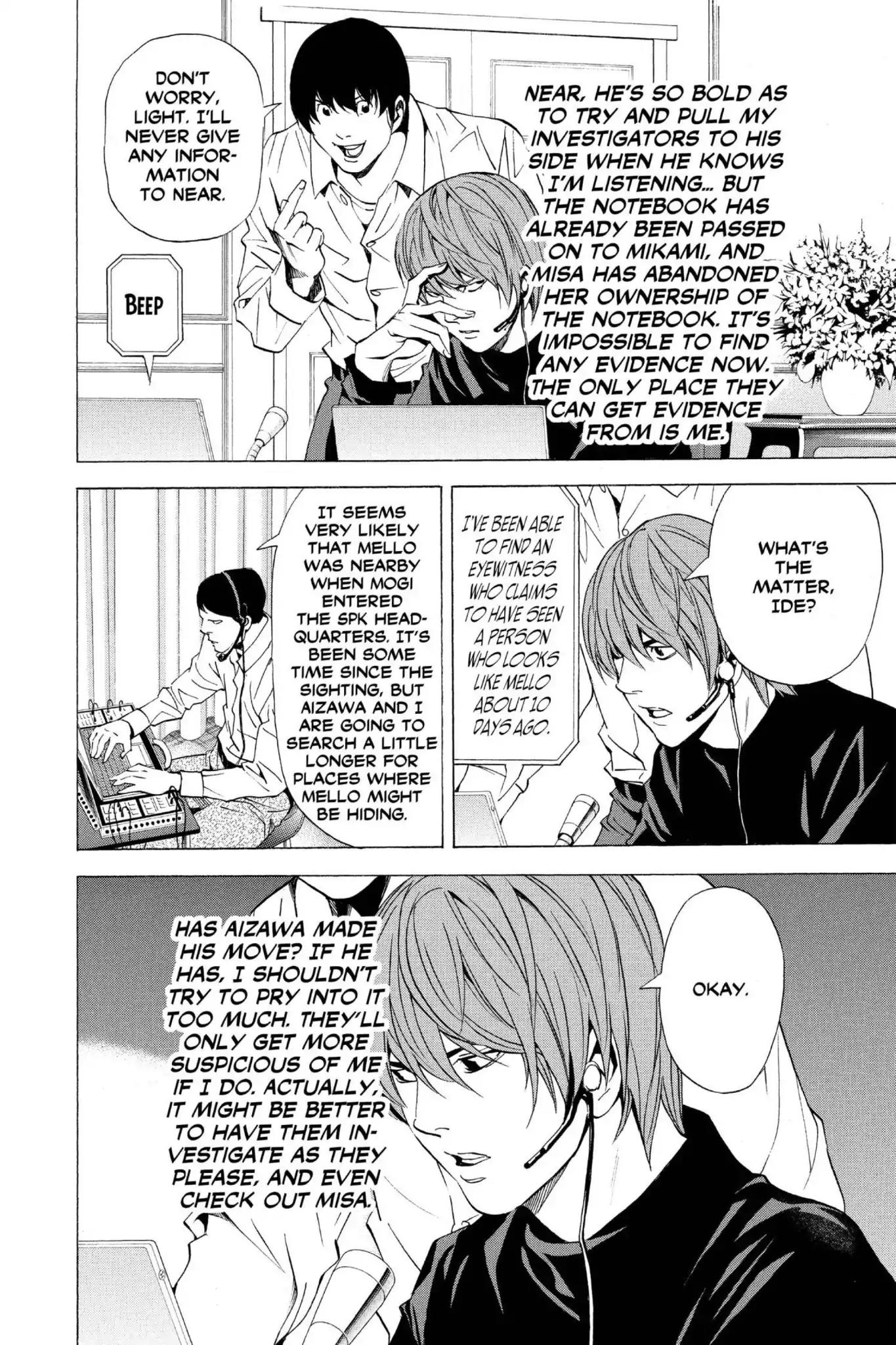 Death Note manga, chapter 82, page 4 of 20
