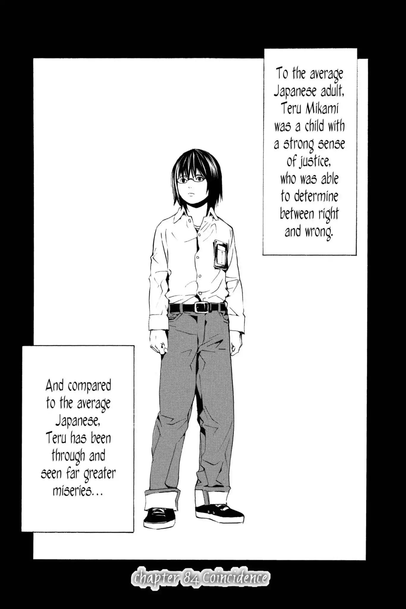 Death Note manga, chapter 84, page 1 of 20
