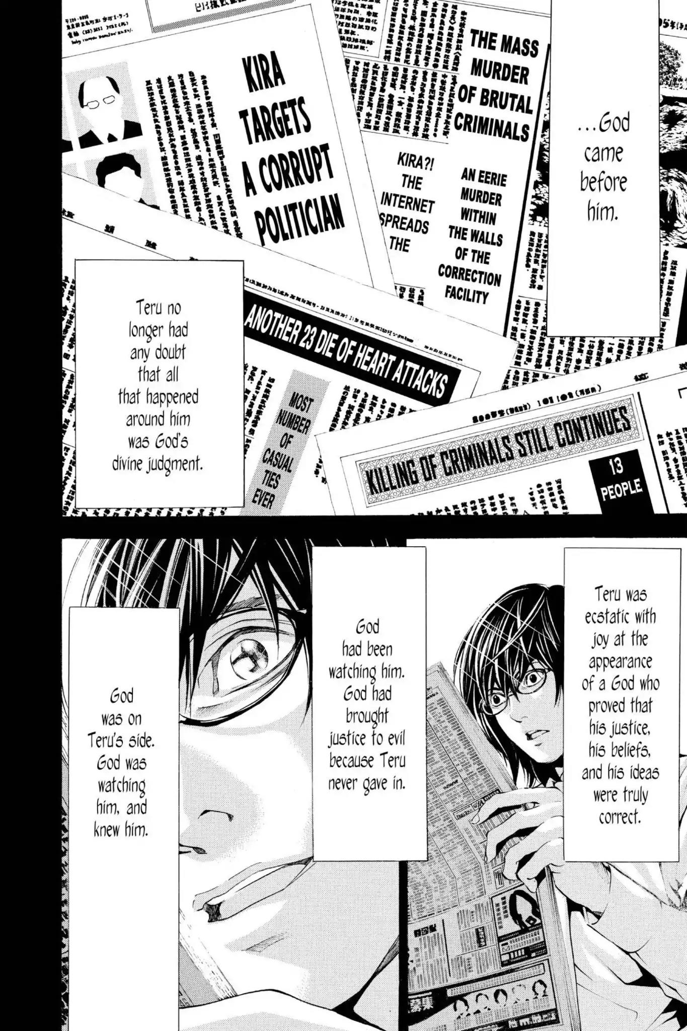Death Note manga, chapter 84, page 16 of 20
