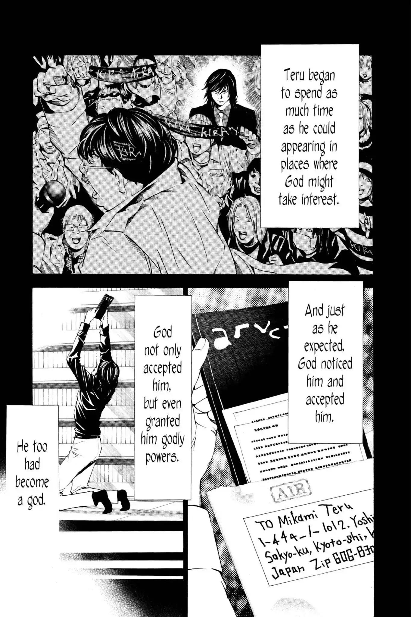 Death Note manga, chapter 84, page 17 of 20