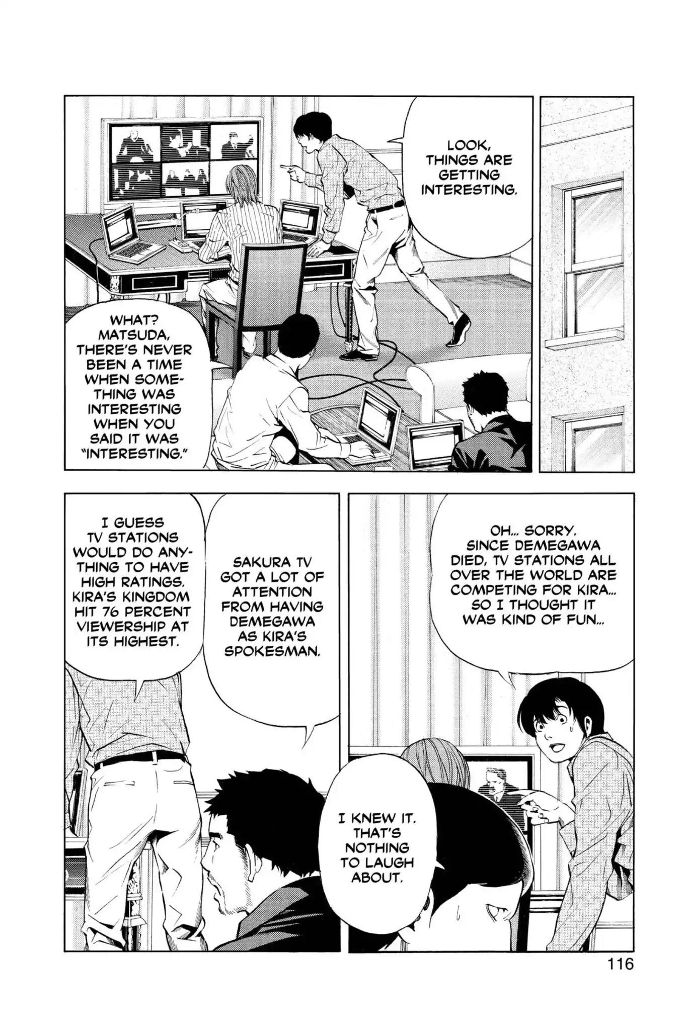Death Note manga, chapter 85, page 10 of 22