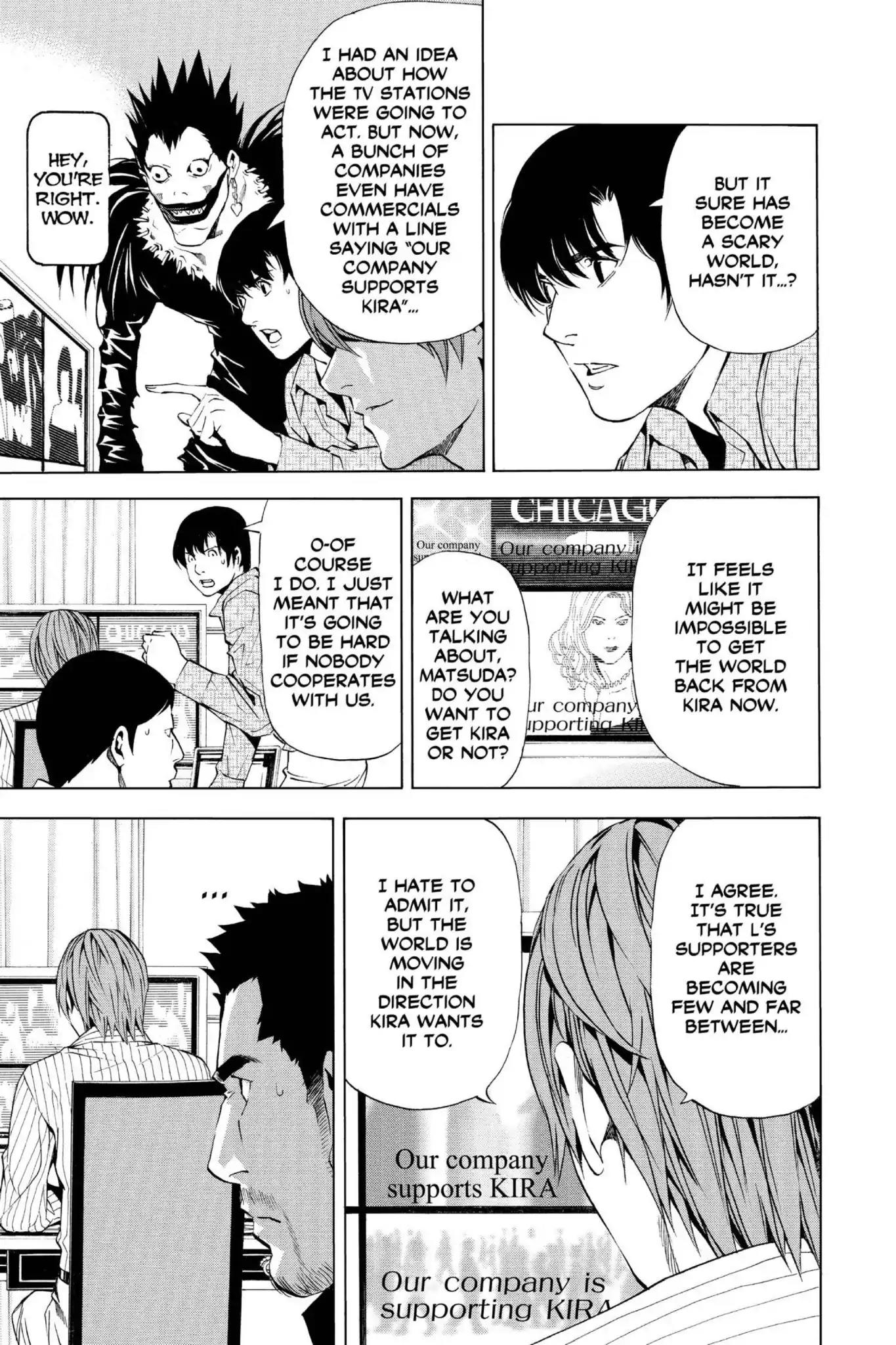 Death Note manga, chapter 85, page 11 of 22