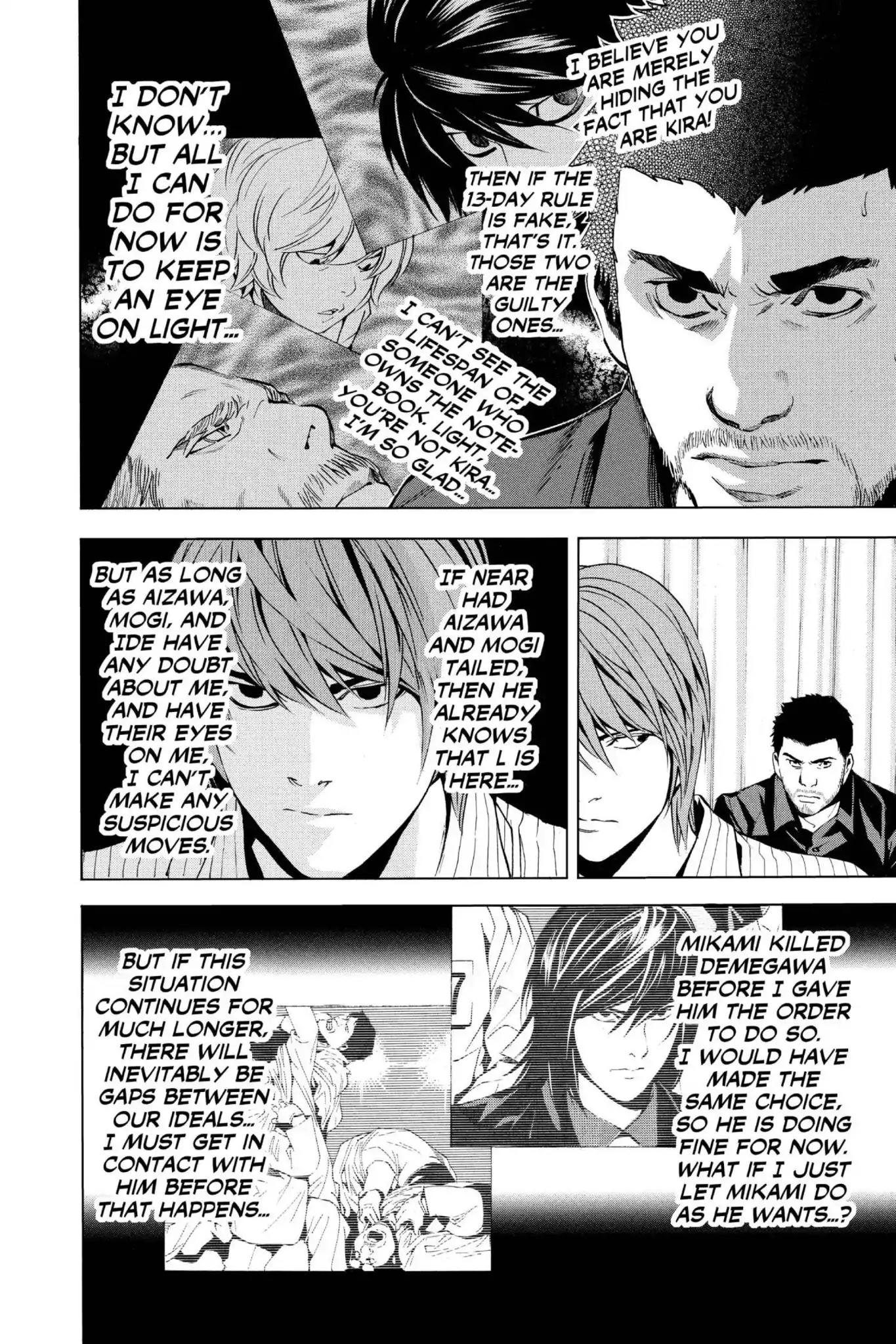 Death Note manga, chapter 85, page 12 of 22