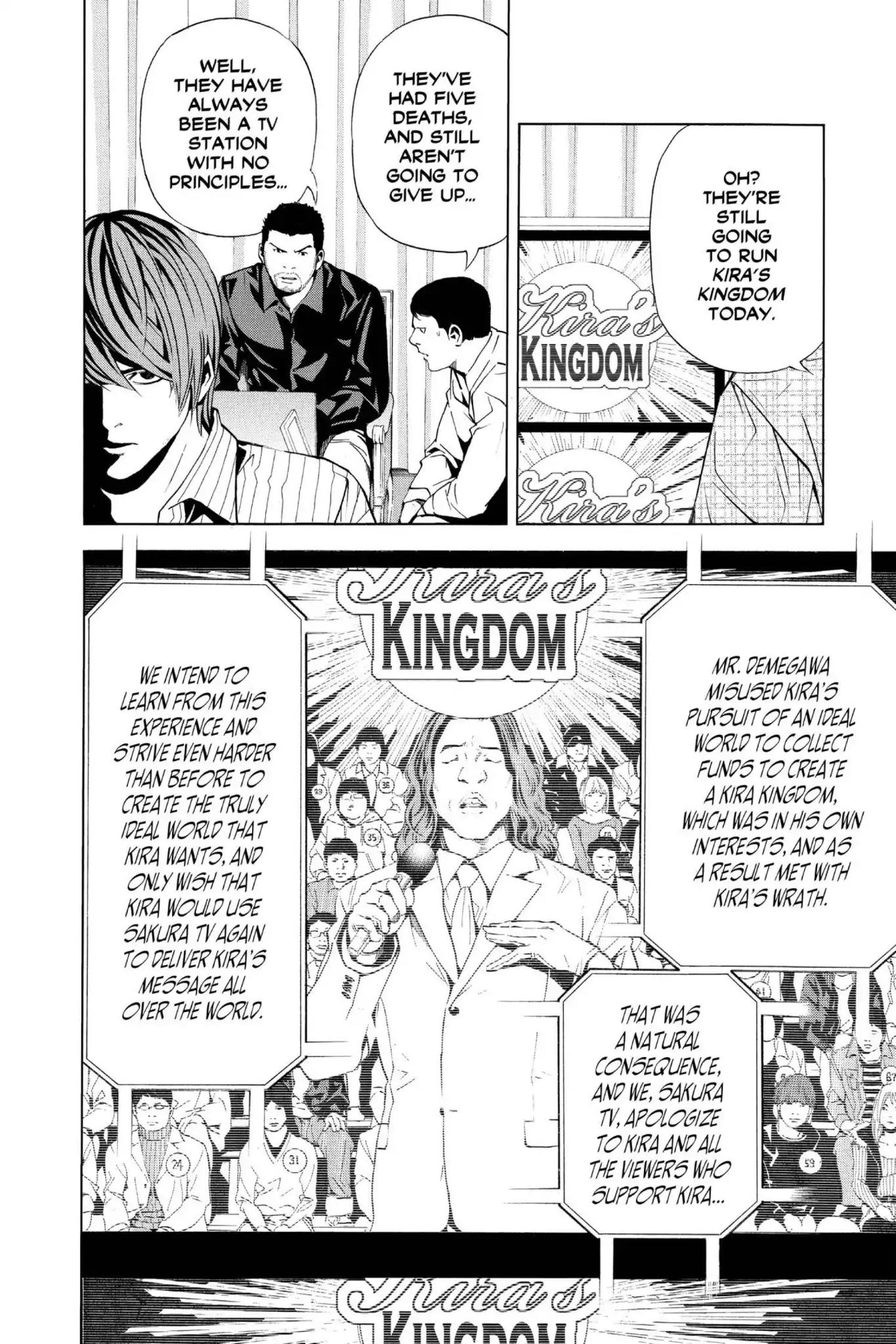 Death Note manga, chapter 85, page 14 of 22
