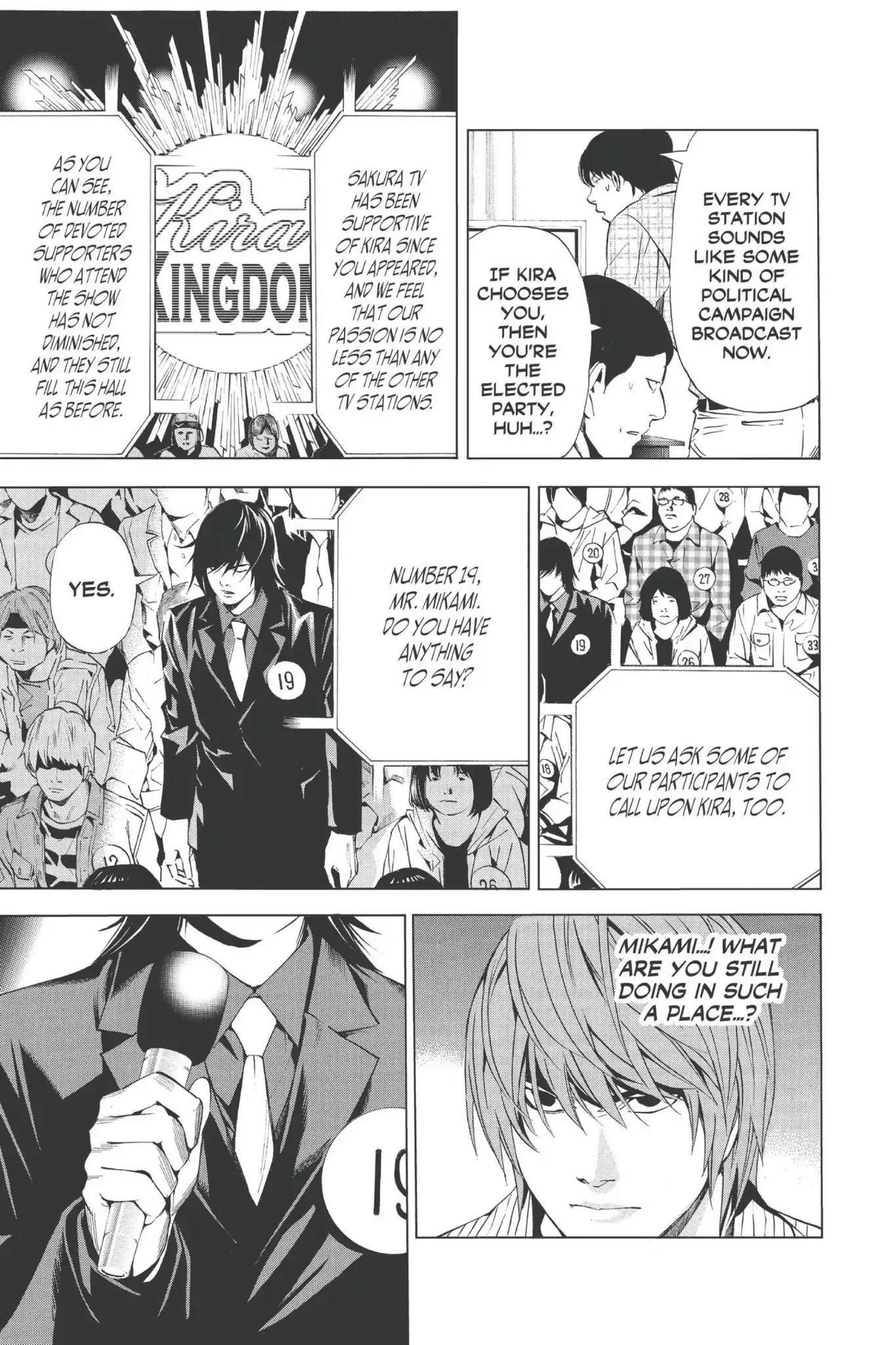 Death Note manga, chapter 85, page 15 of 22