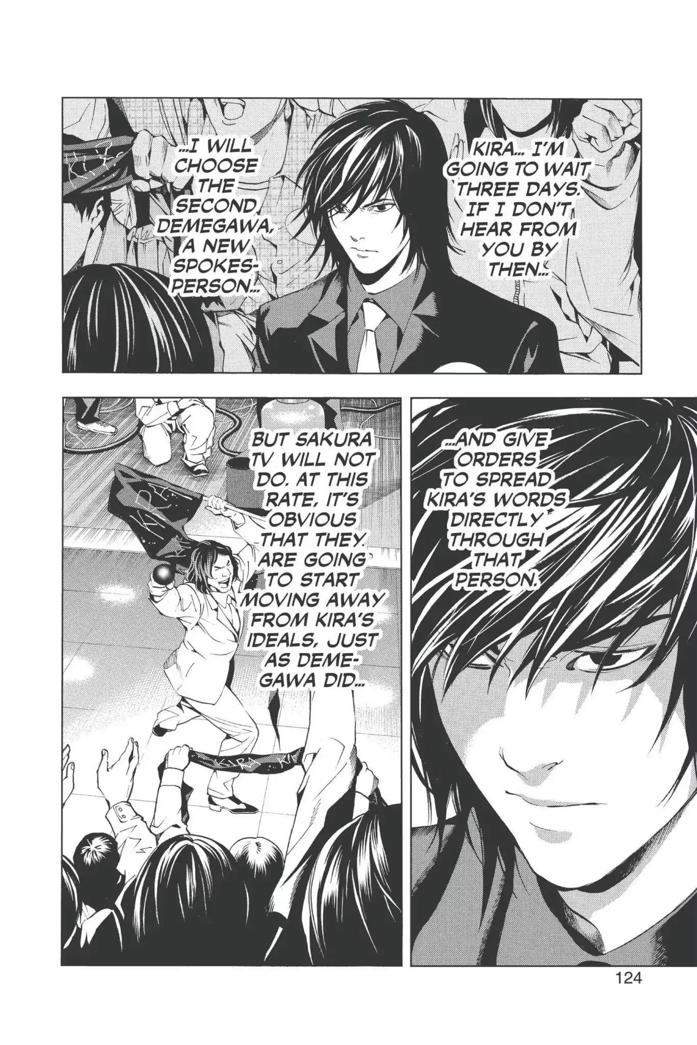 Death Note manga, chapter 85, page 18 of 22