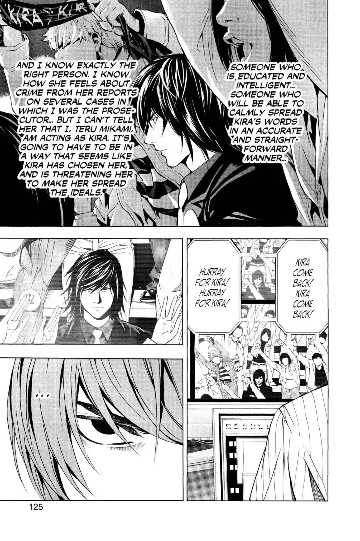 Death Note manga, chapter 85, page 19 of 22