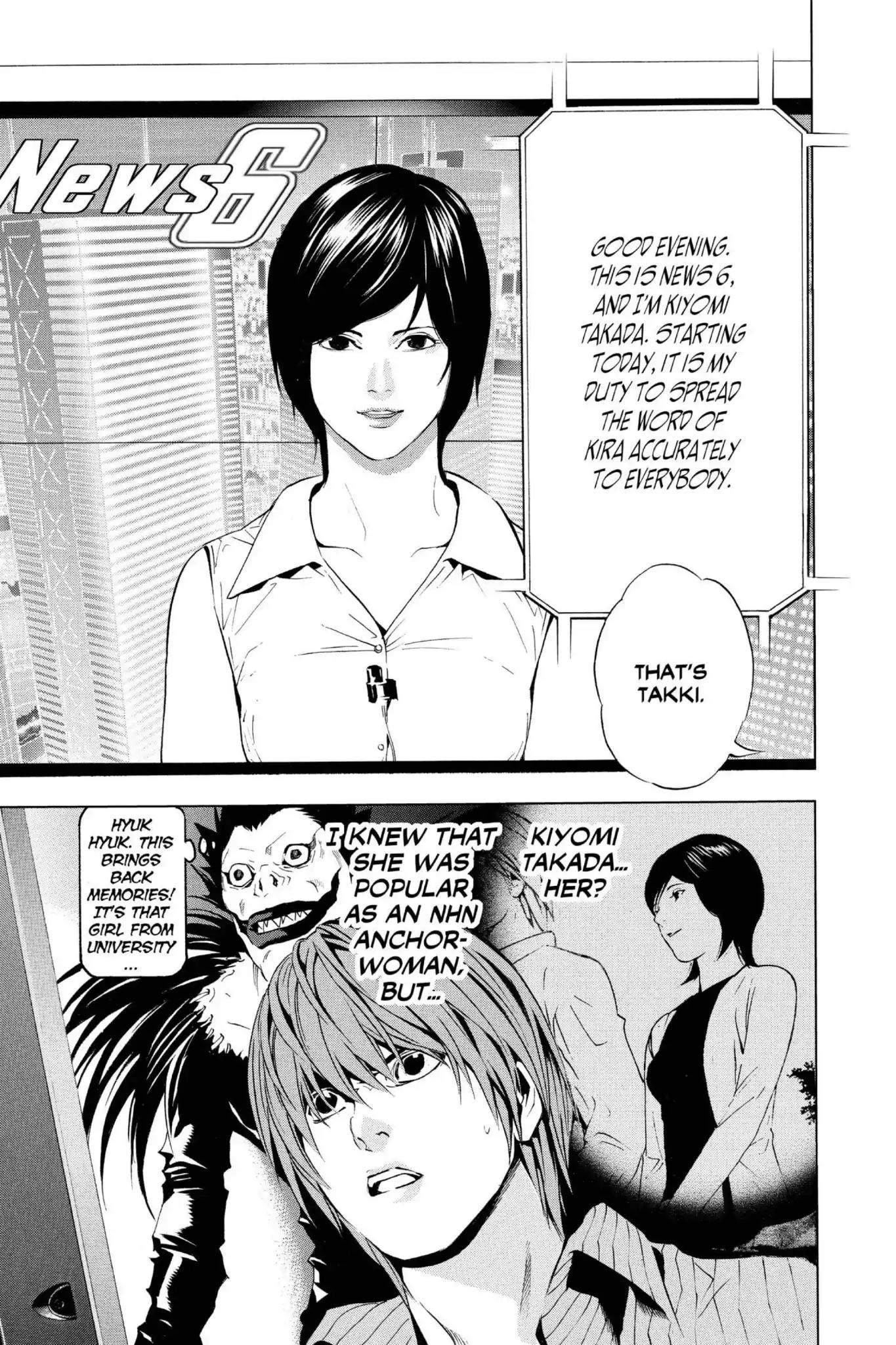 Death Note manga, chapter 85, page 21 of 22