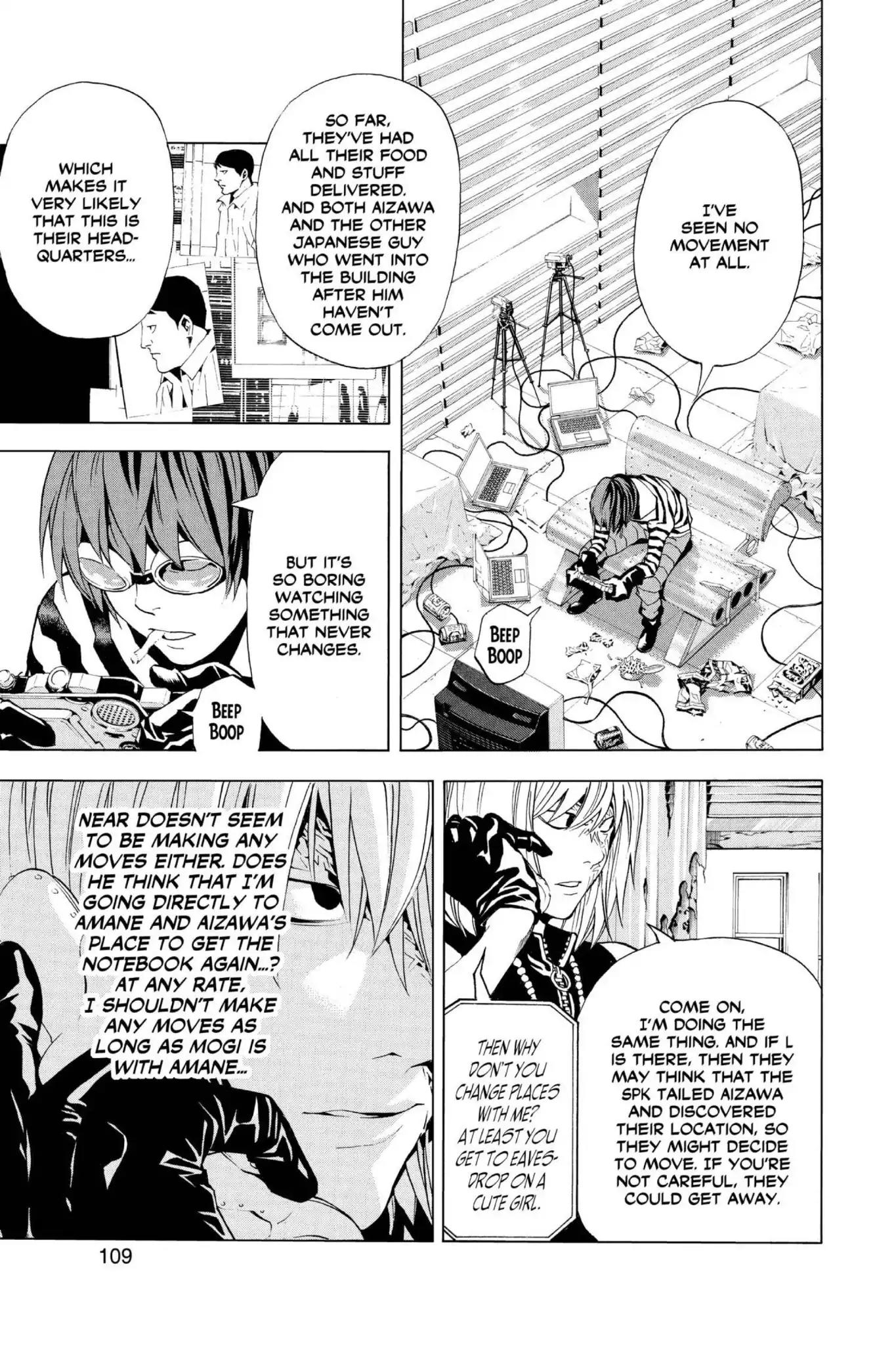 Death Note manga, chapter 85, page 3 of 22