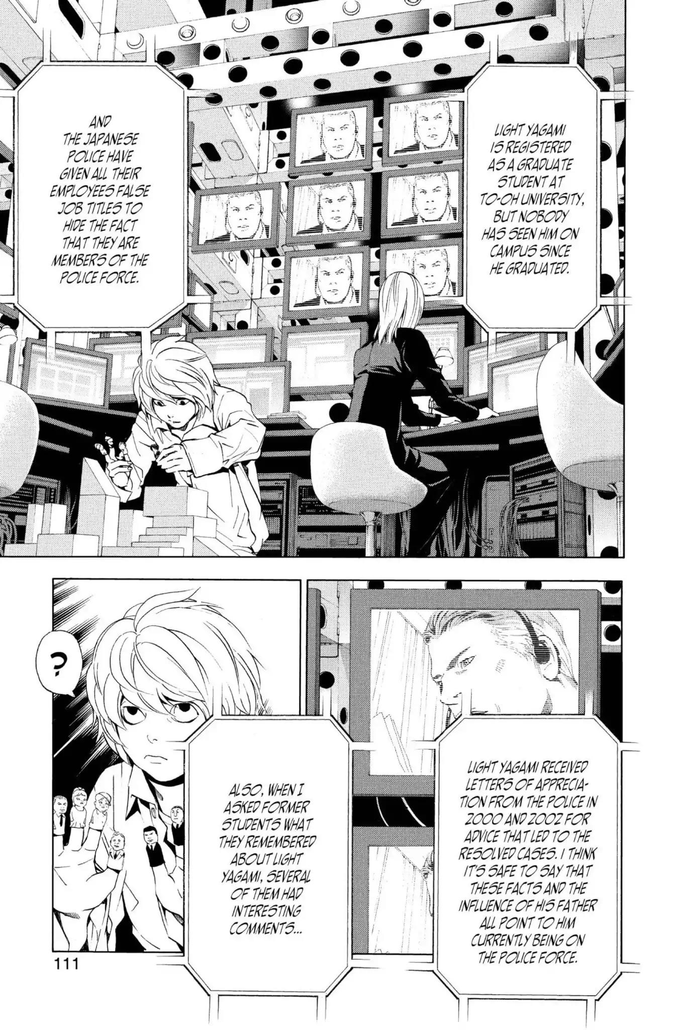 Death Note manga, chapter 85, page 5 of 22