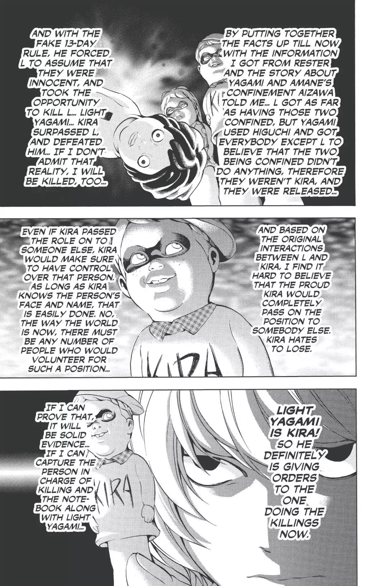 Death Note manga, chapter 85, page 9 of 22