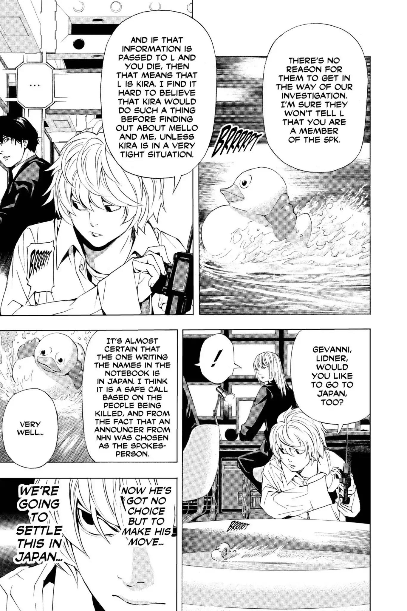 Death Note manga, chapter 86, page 17 of 20