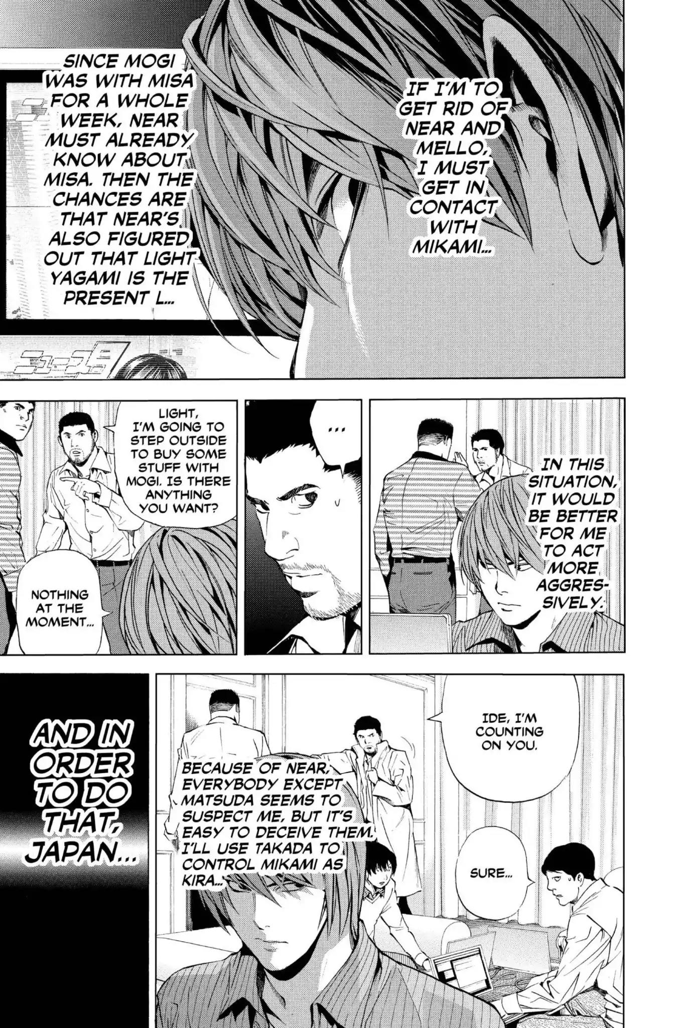 Death Note manga, chapter 86, page 5 of 20