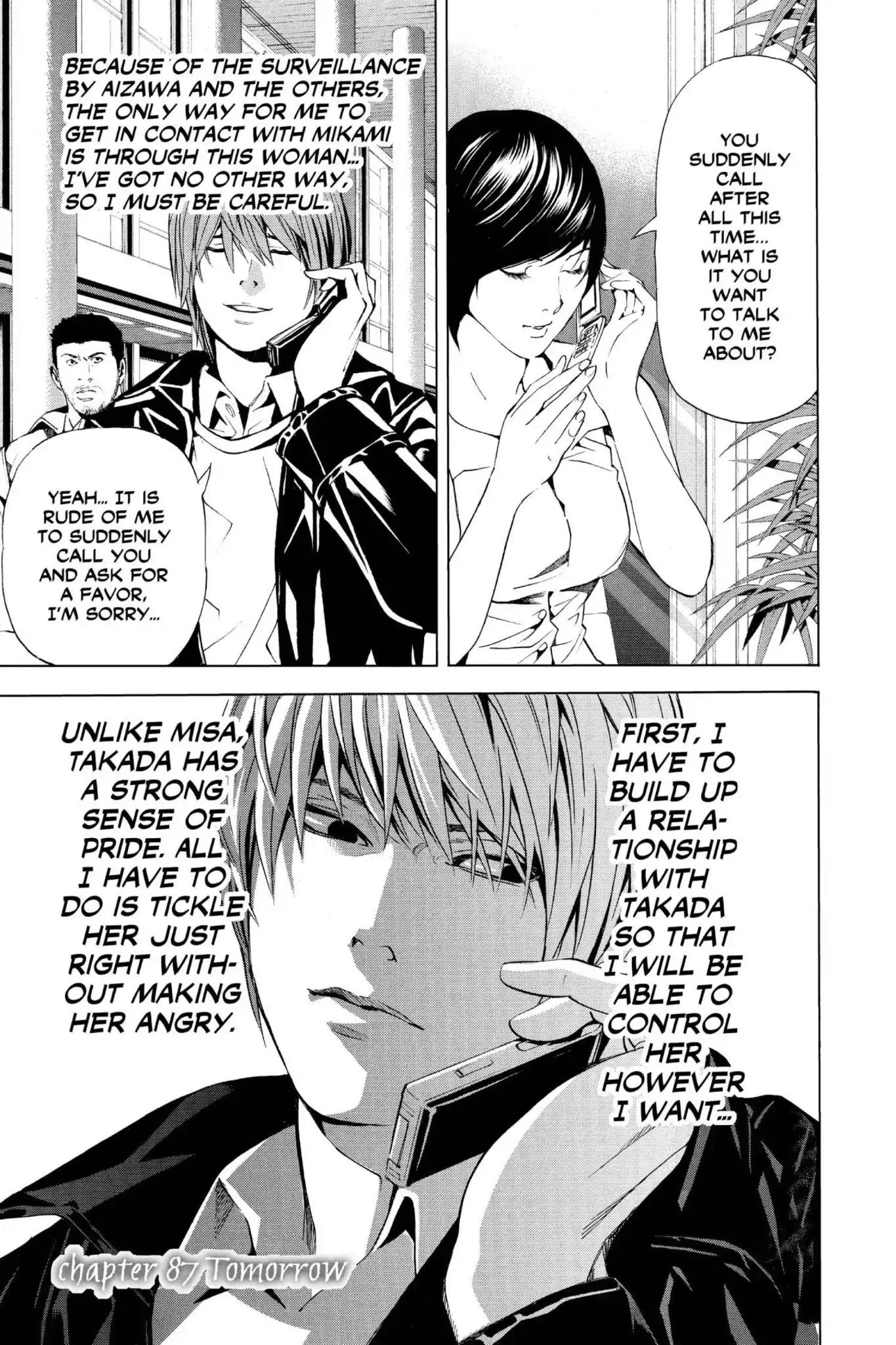 Death Note Chapter 87 page 1 - Chapter 87: Tomorrow