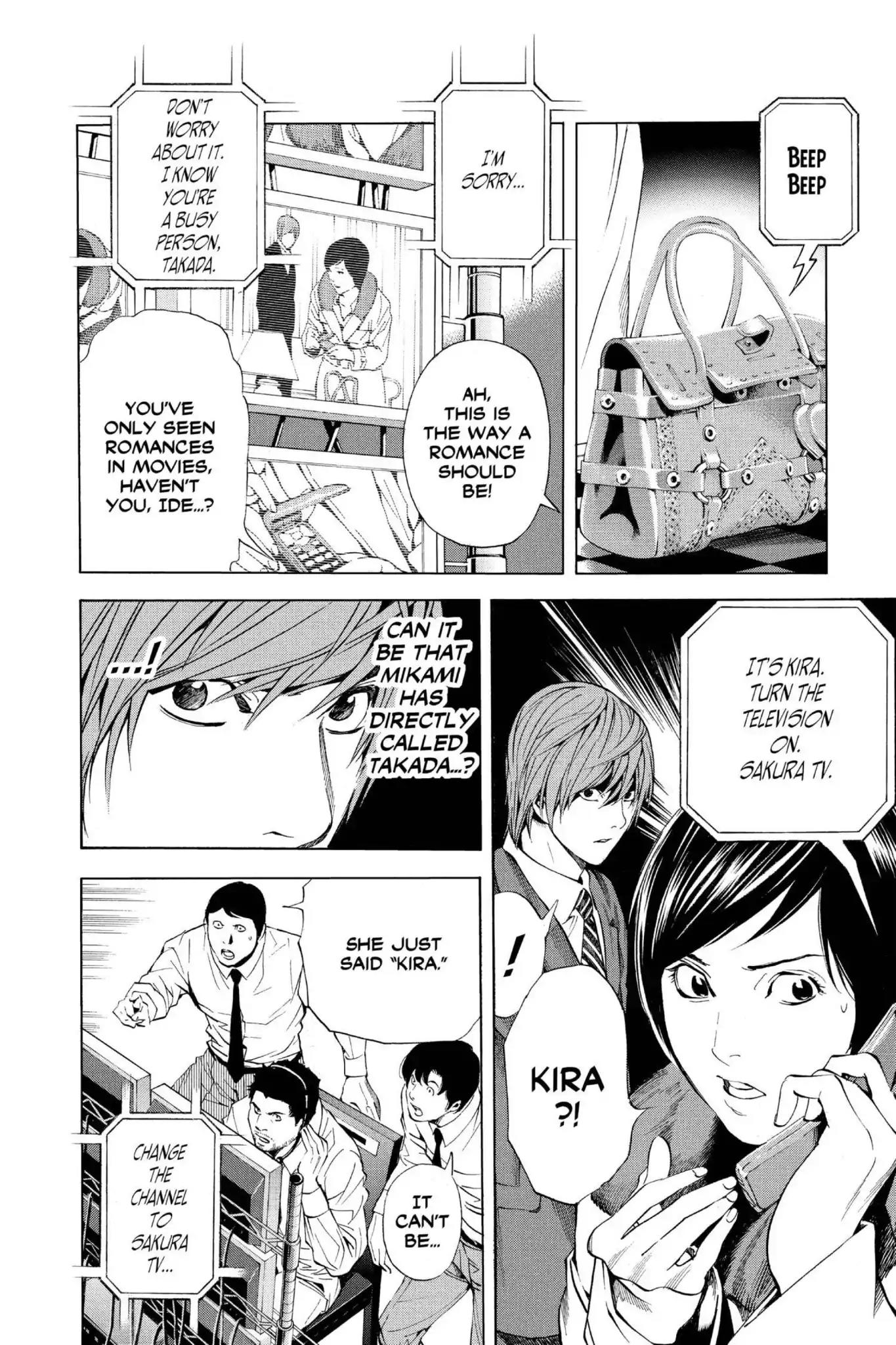 Death Note manga, chapter 88, page 10 of 20