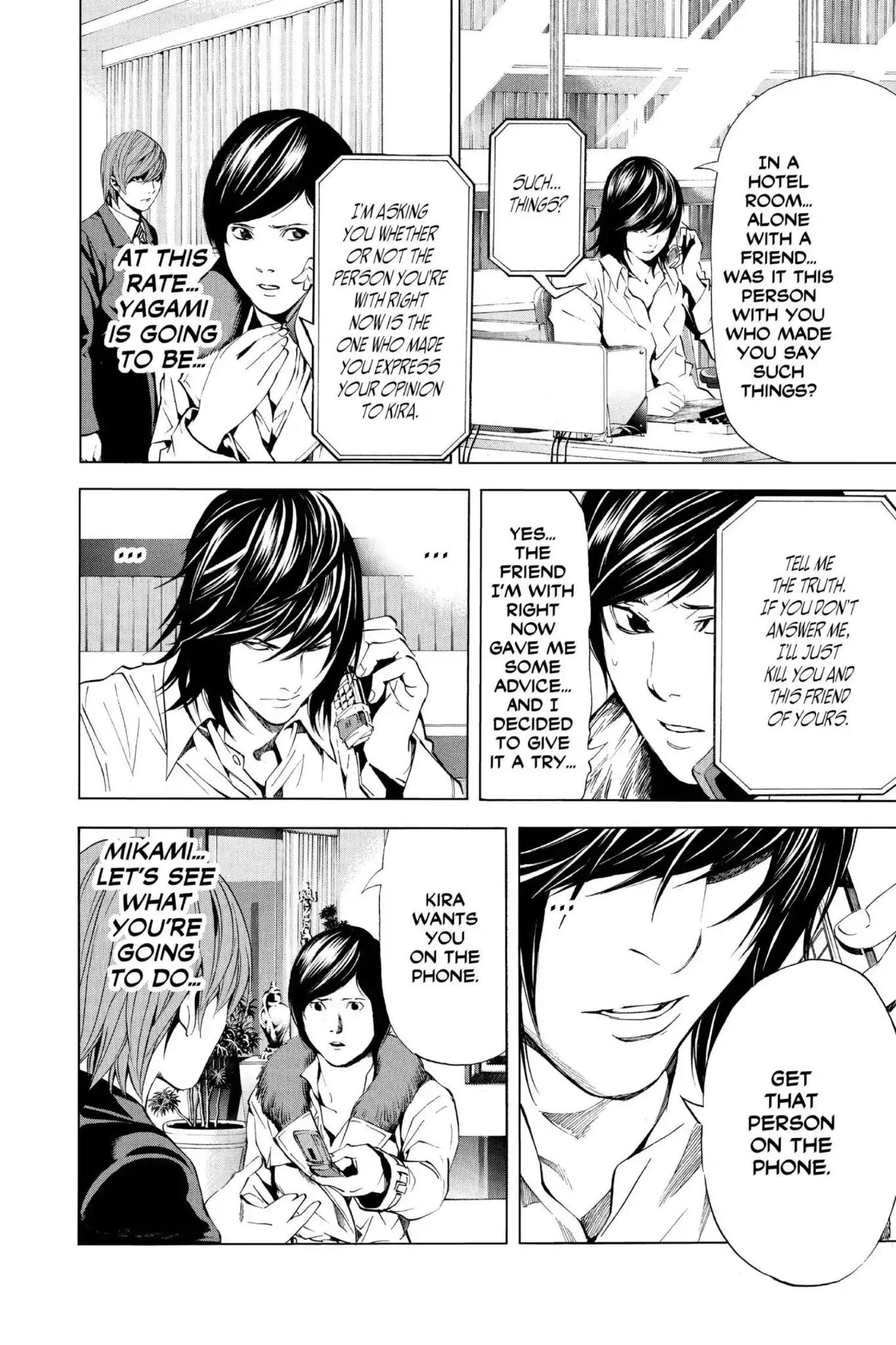 Death Note manga, chapter 88, page 12 of 20
