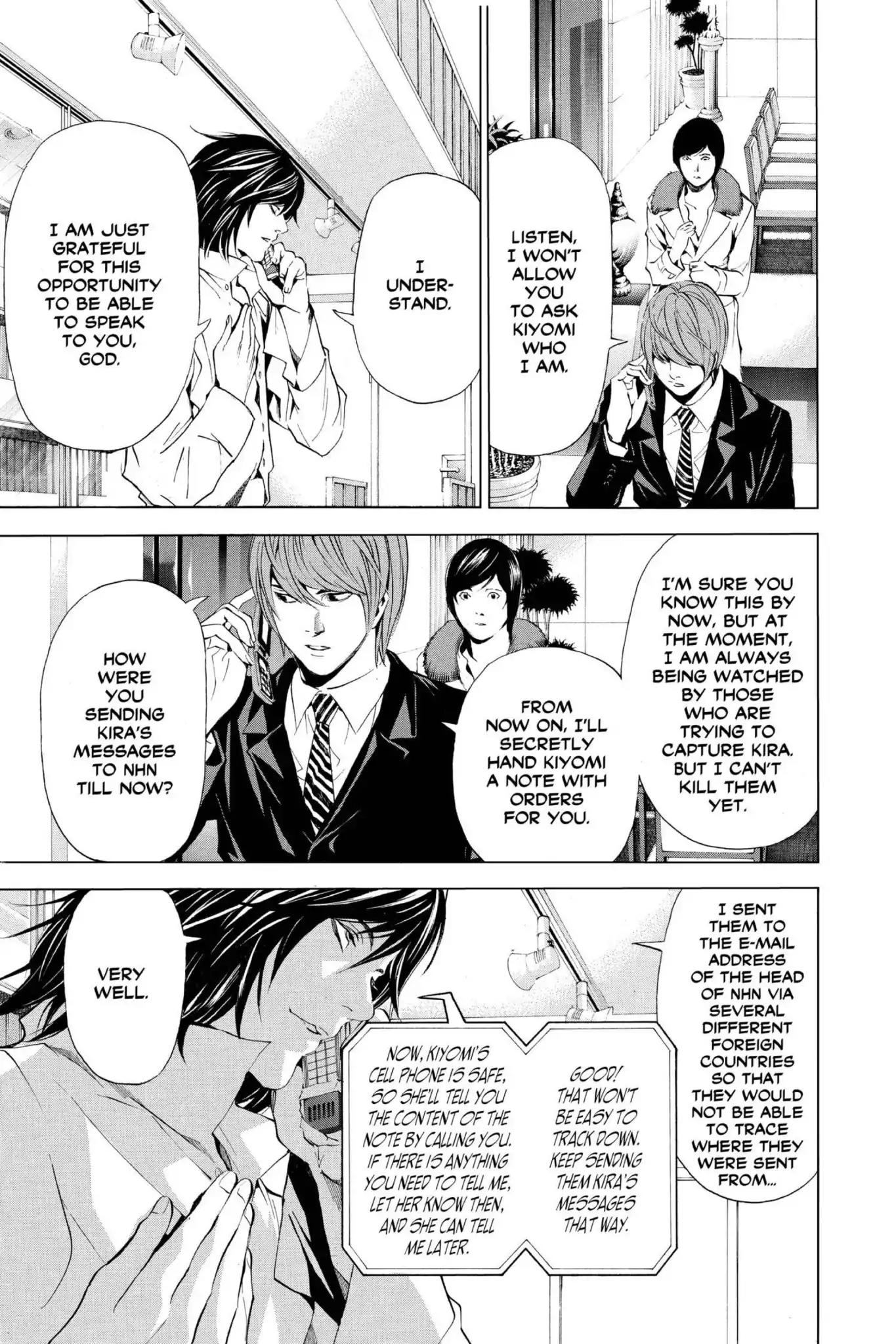 Death Note manga, chapter 88, page 17 of 20