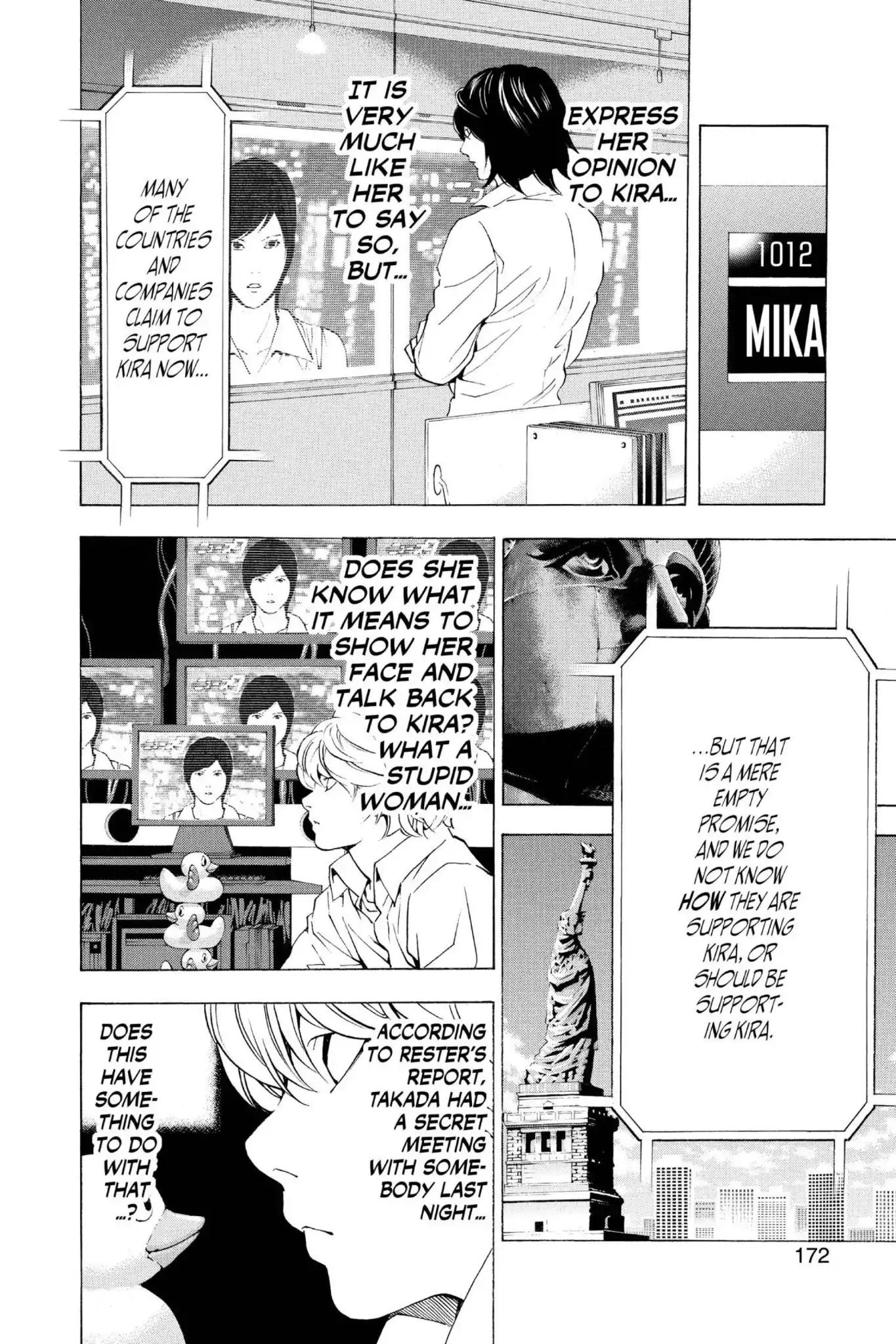 Death Note manga, chapter 88, page 4 of 20