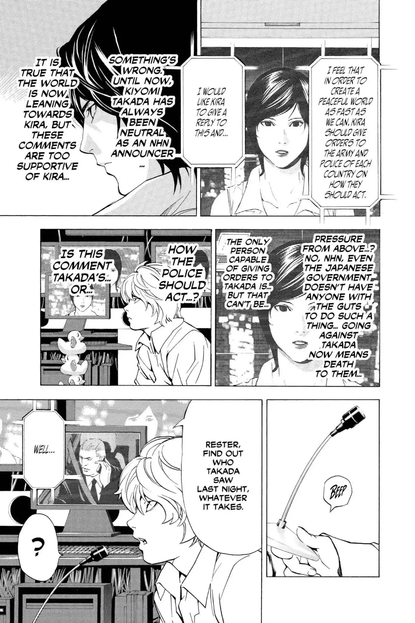 Death Note manga, chapter 88, page 5 of 20