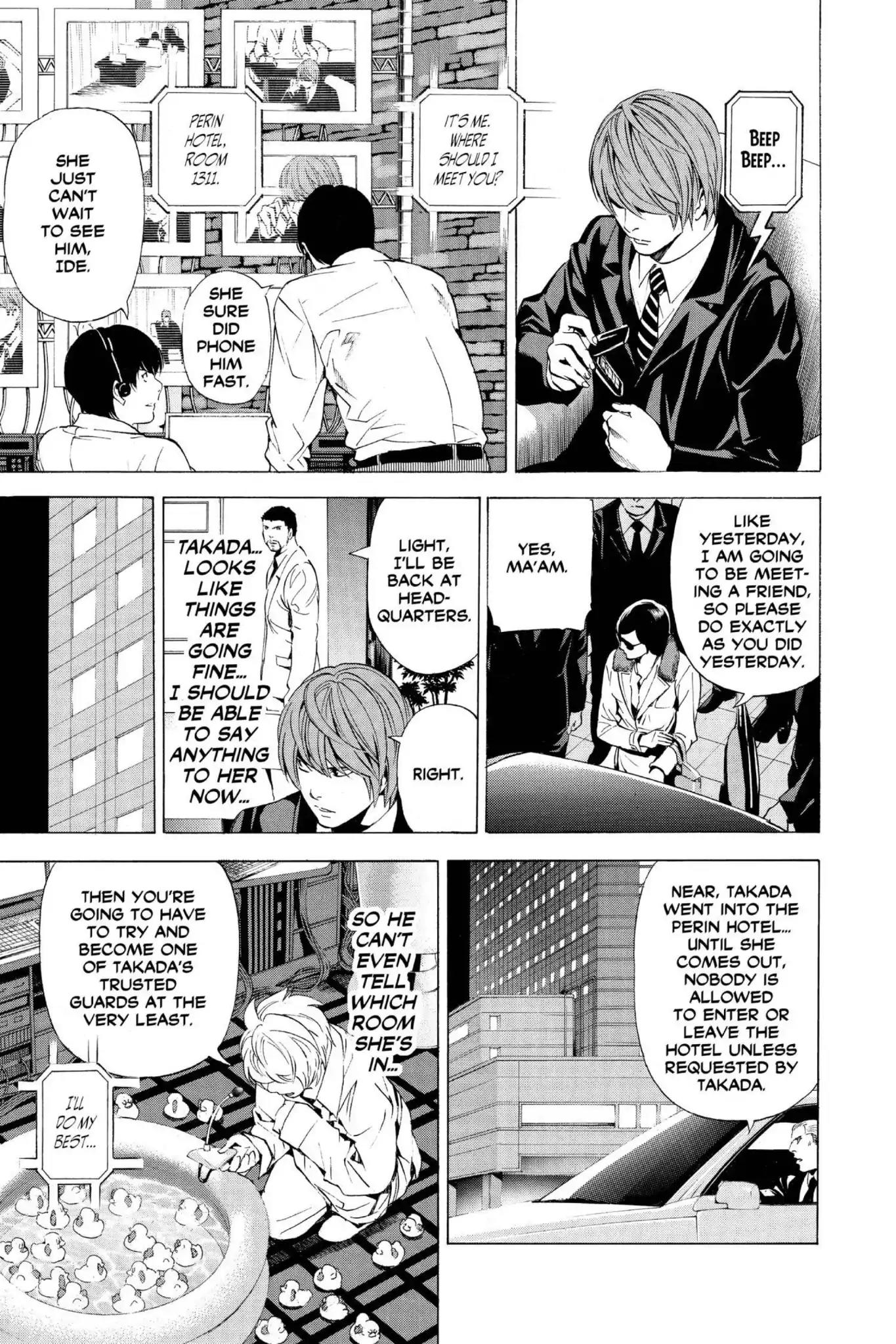 Death Note manga, chapter 88, page 7 of 20