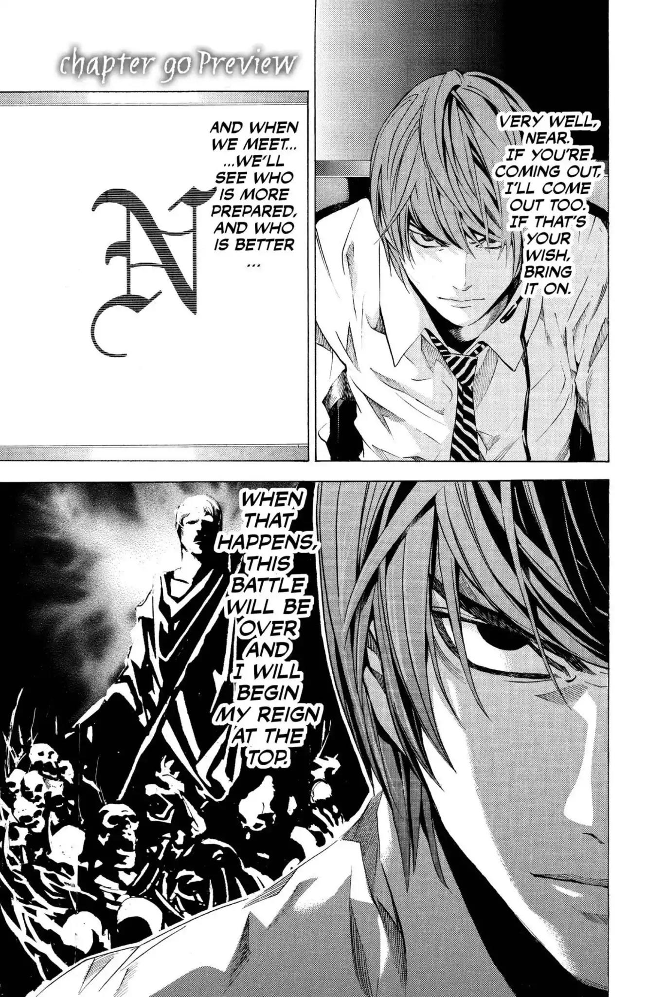 Death Note Chapter 90 page 1 - Chapter 90: Preview