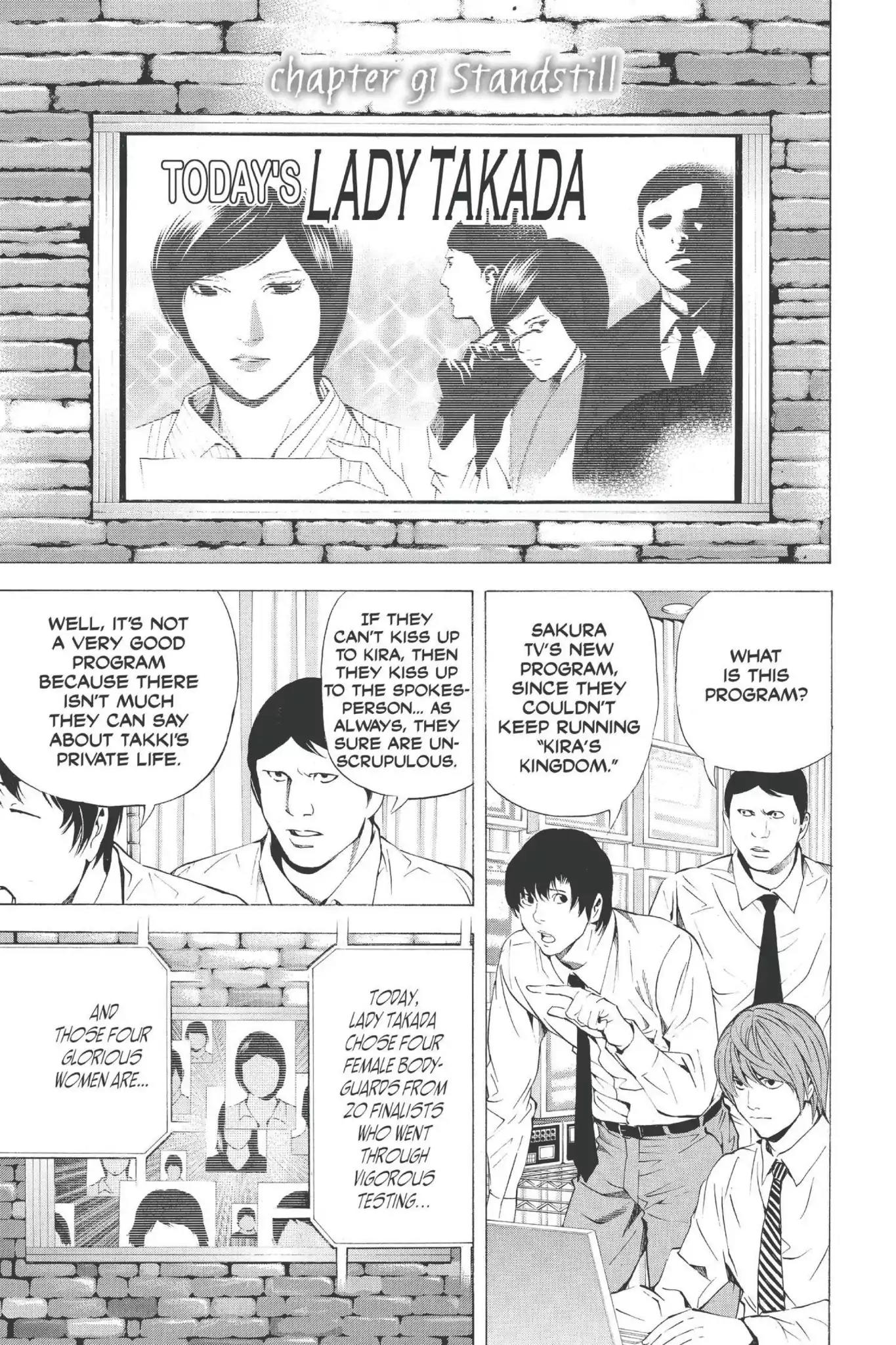 Death Note manga, chapter 91, page 1 of 20