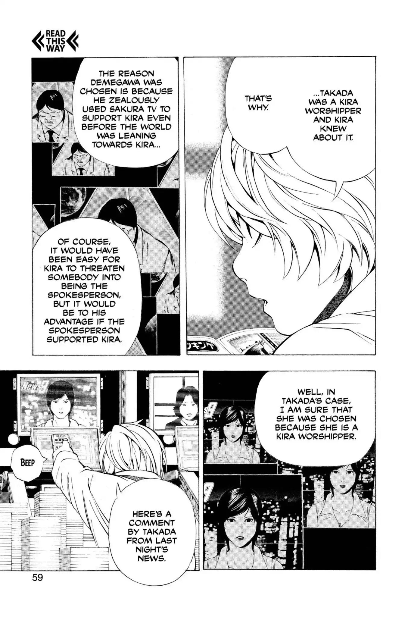 Death Note manga, chapter 91, page 11 of 20