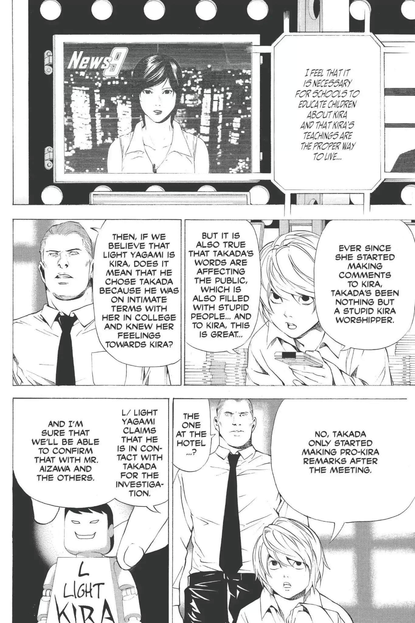 Death Note manga, chapter 91, page 12 of 20