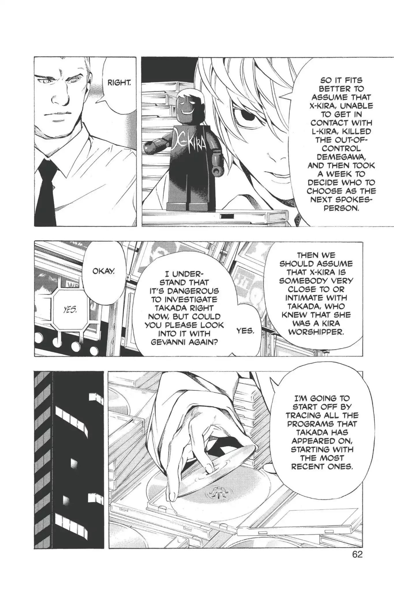 Death Note manga, chapter 91, page 14 of 20