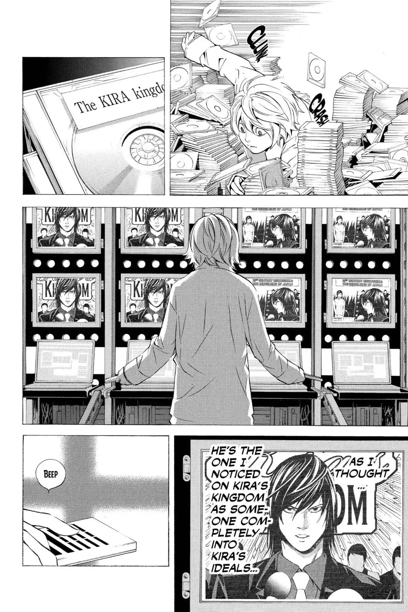 Death Note manga, chapter 91, page 16 of 20