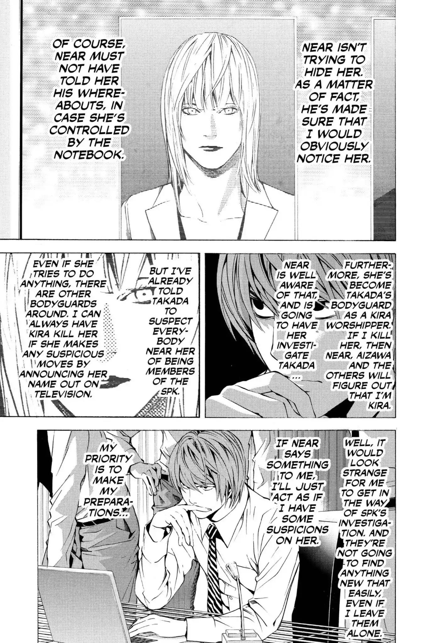 Death Note manga, chapter 91, page 3 of 20