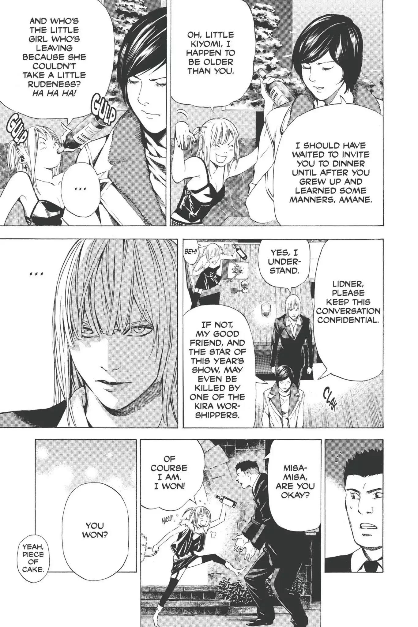 Death Note manga, chapter 92, page 15 of 19