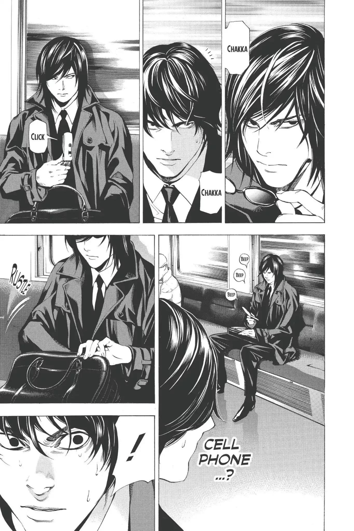 Death Note manga, chapter 92, page 17 of 19