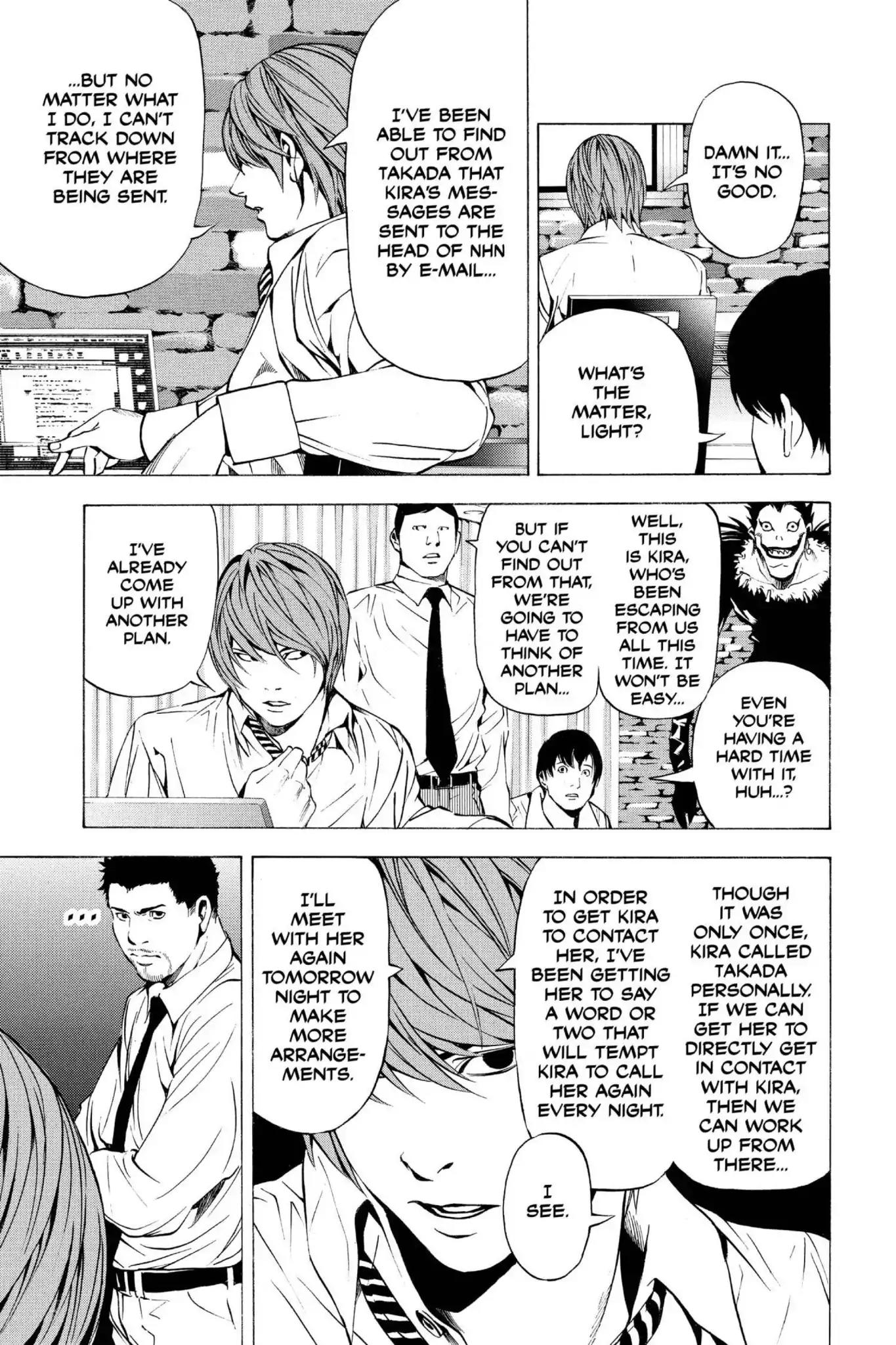 Death Note manga, chapter 92, page 3 of 19