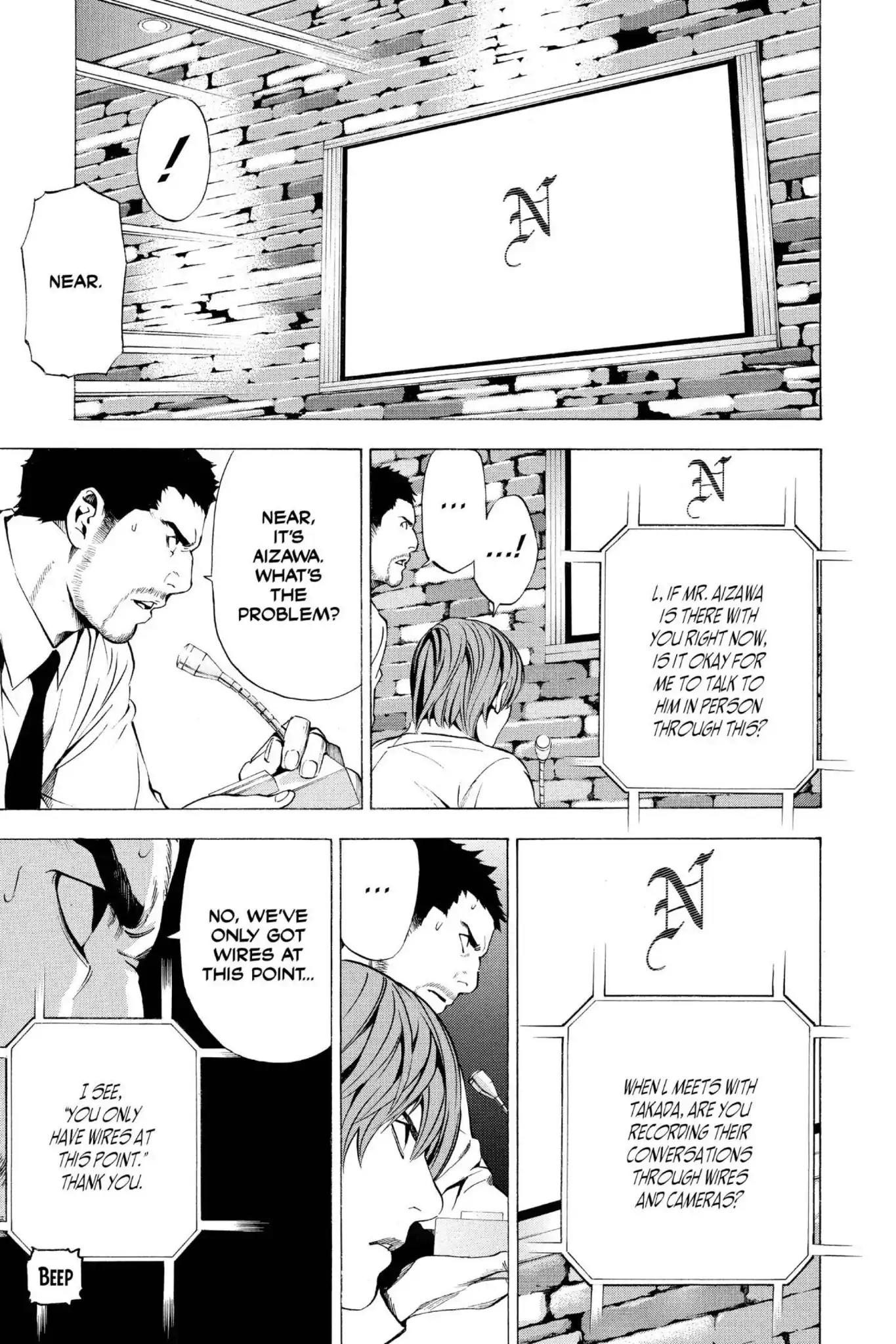 Death Note manga, chapter 92, page 5 of 19