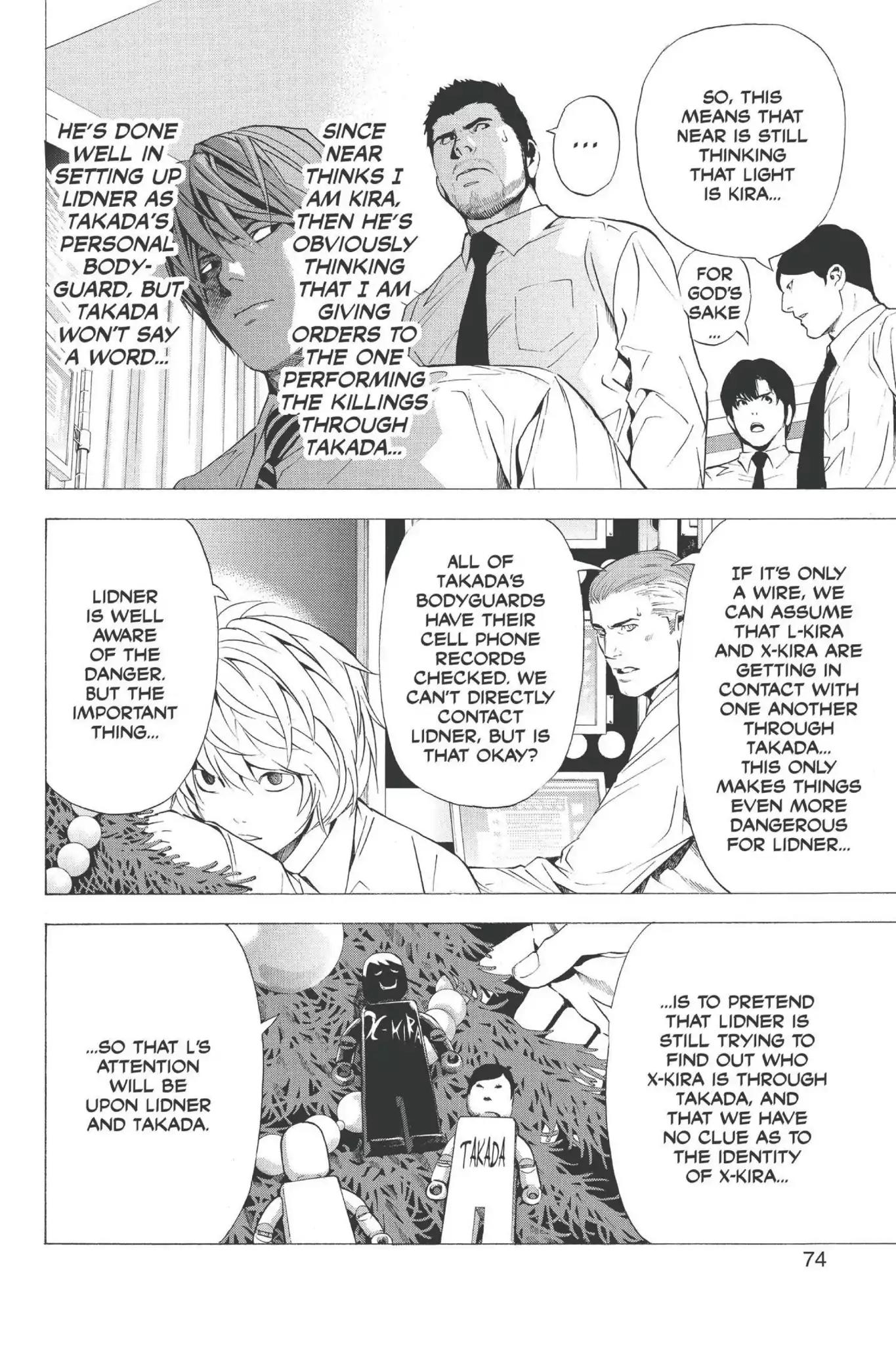 Death Note manga, chapter 92, page 6 of 19