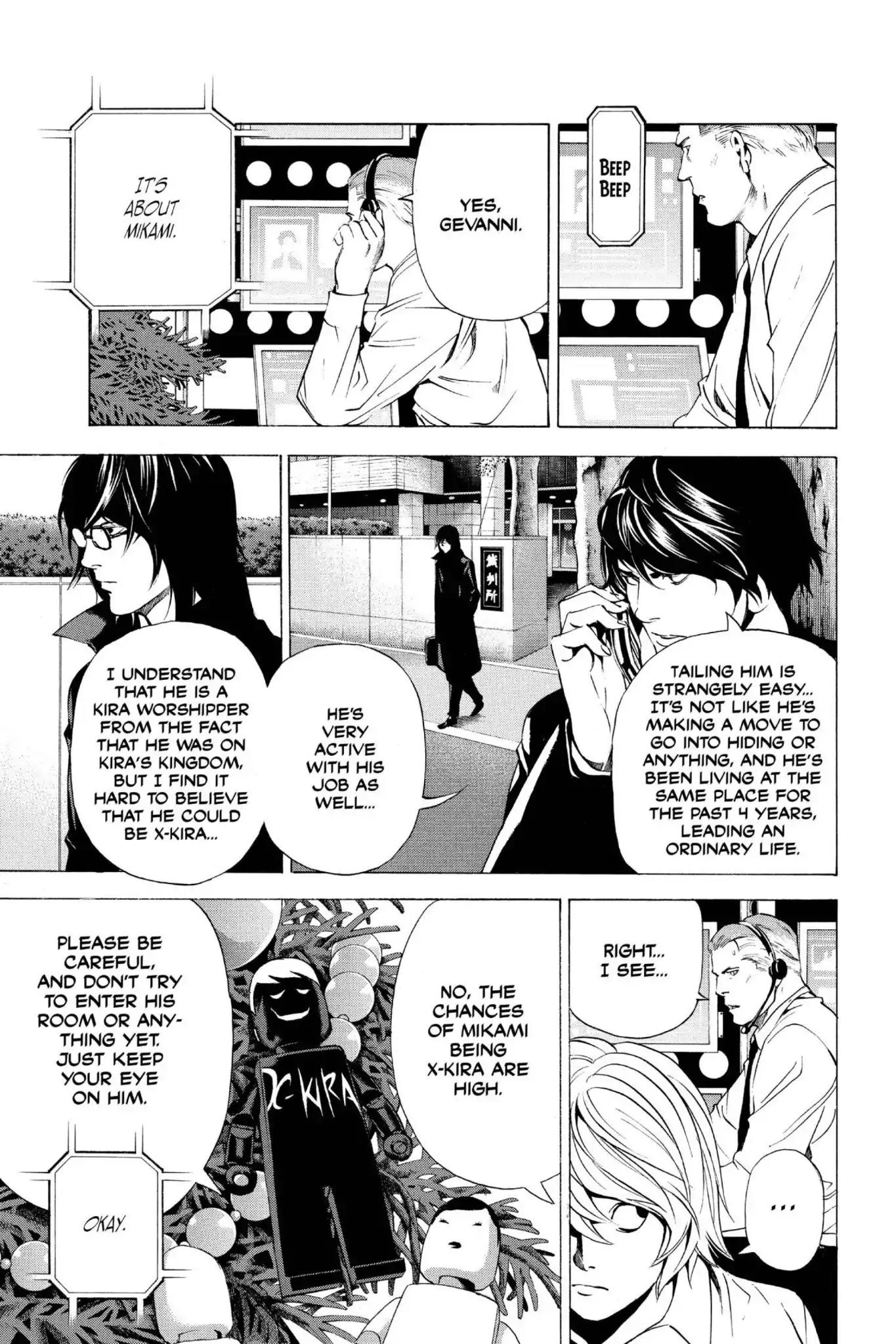 Death Note manga, chapter 92, page 7 of 19