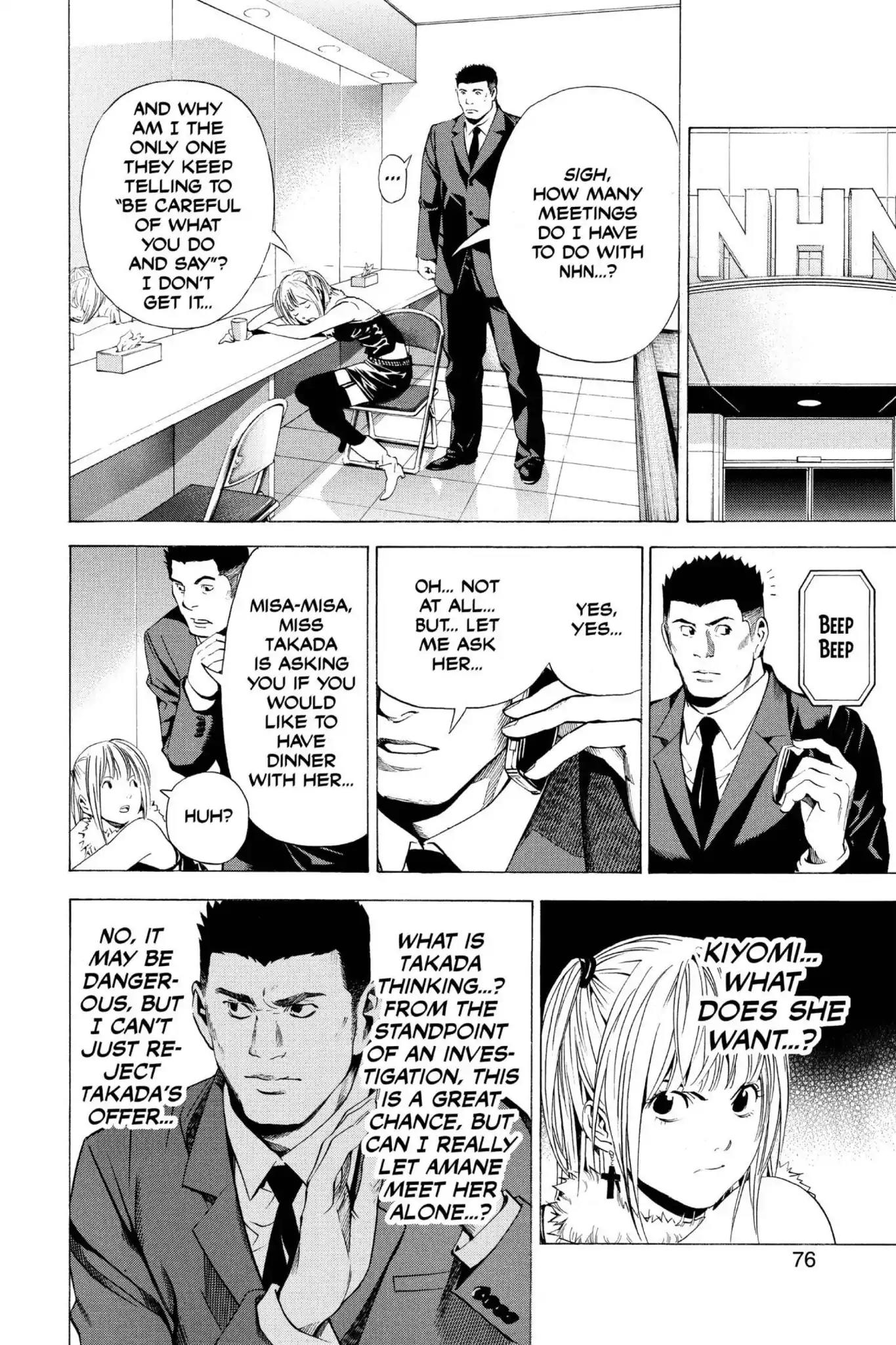 Death Note manga, chapter 92, page 8 of 19