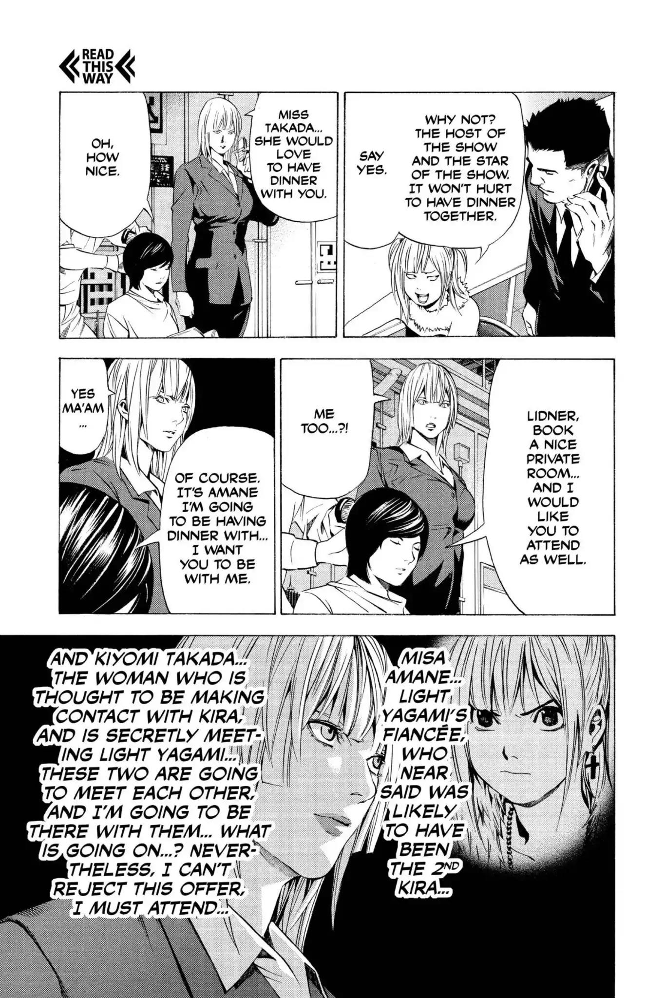 Death Note manga, chapter 92, page 9 of 19