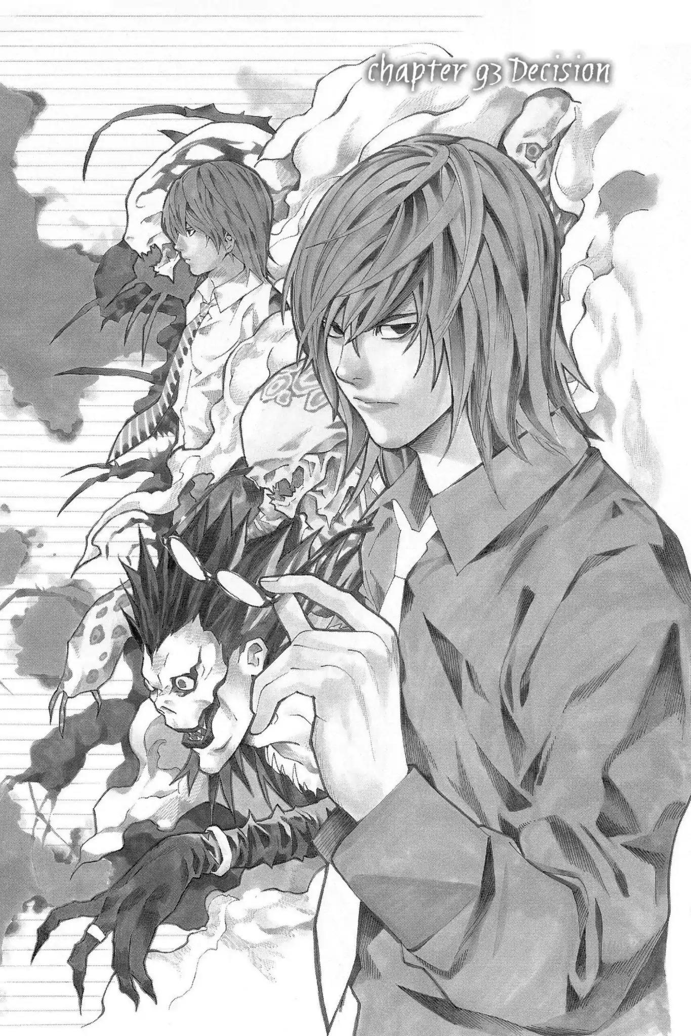 Death Note Chapter 93 page 1 - Chapter 93: Decision