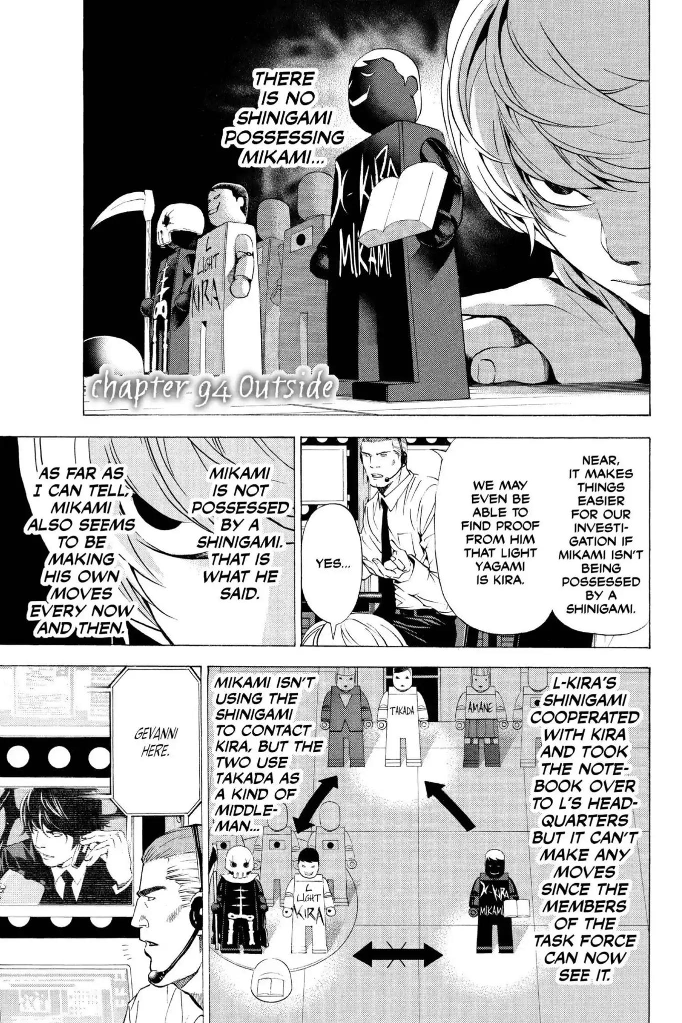Death Note manga, chapter 94, page 1 of 20